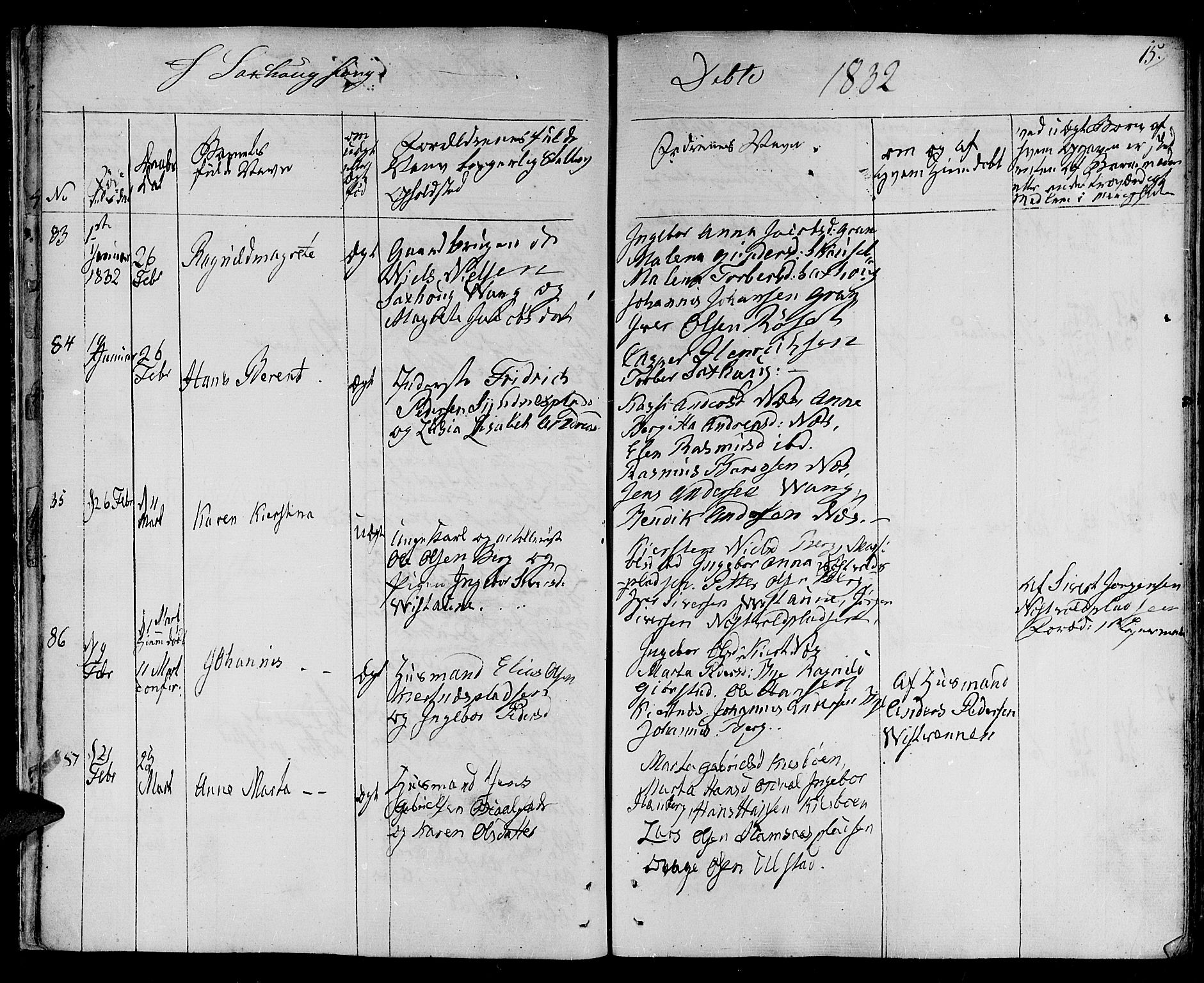 Ministerialprotokoller, klokkerbøker og fødselsregistre - Nord-Trøndelag, SAT/A-1458/730/L0277: Parish register (official) no. 730A06 /1, 1830-1839, p. 15