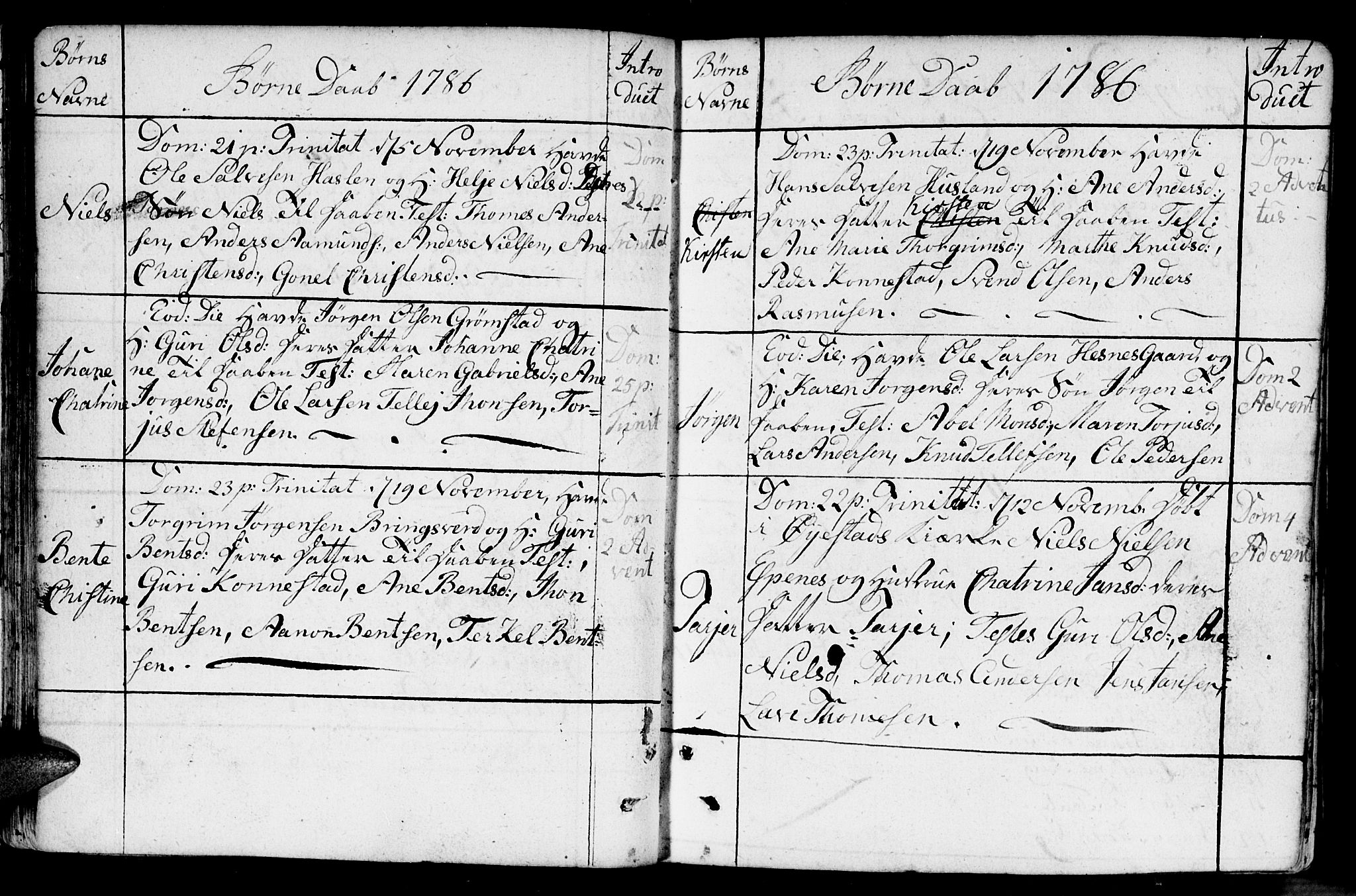 Fjære sokneprestkontor, SAK/1111-0011/F/Fb/L0005: Parish register (copy) no. B 5, 1785-1803, p. 30