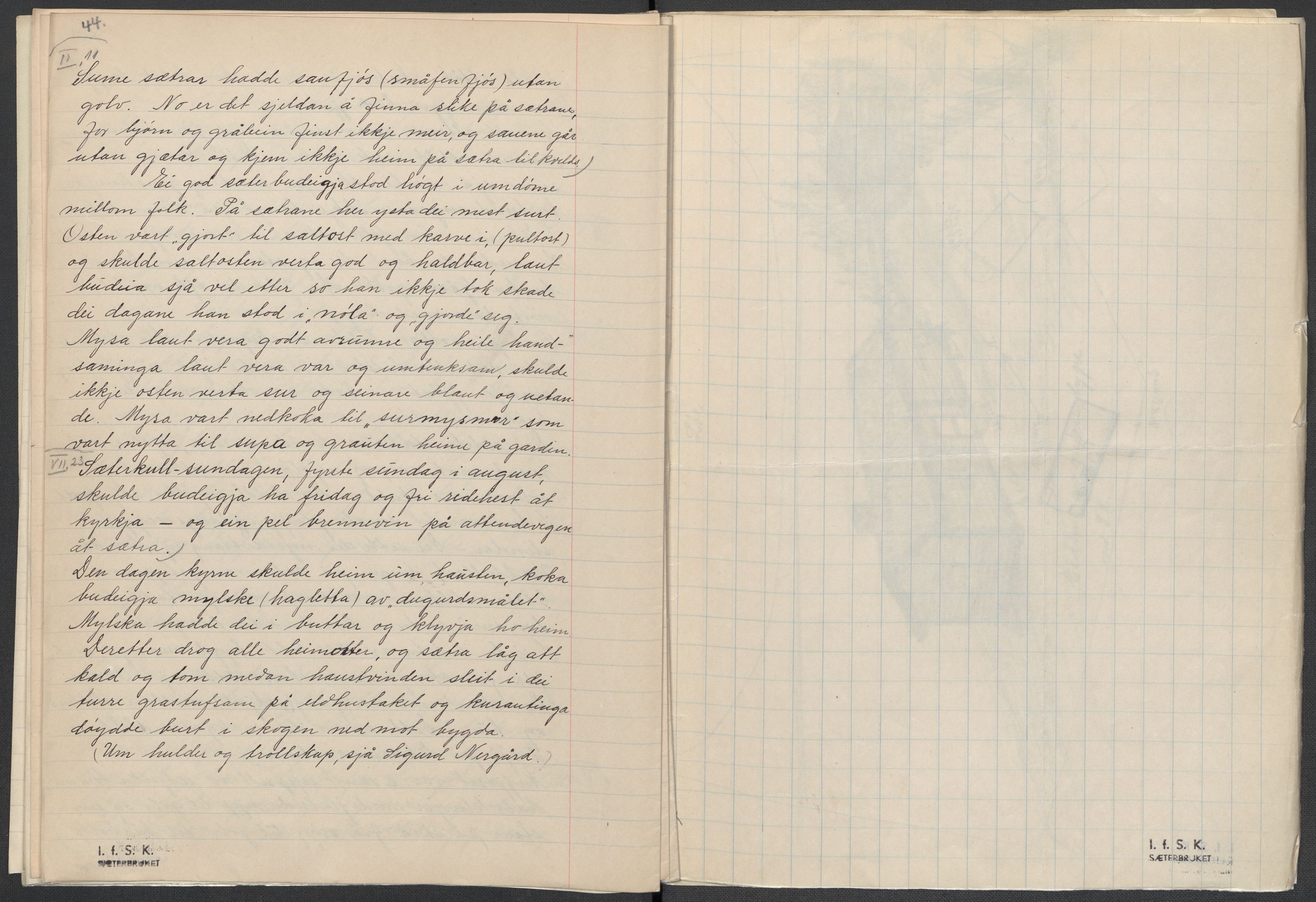 Instituttet for sammenlignende kulturforskning, AV/RA-PA-0424/F/Fc/L0003/0002: Eske B3: / Hedmark (perm V), 1934-1937, p. 24