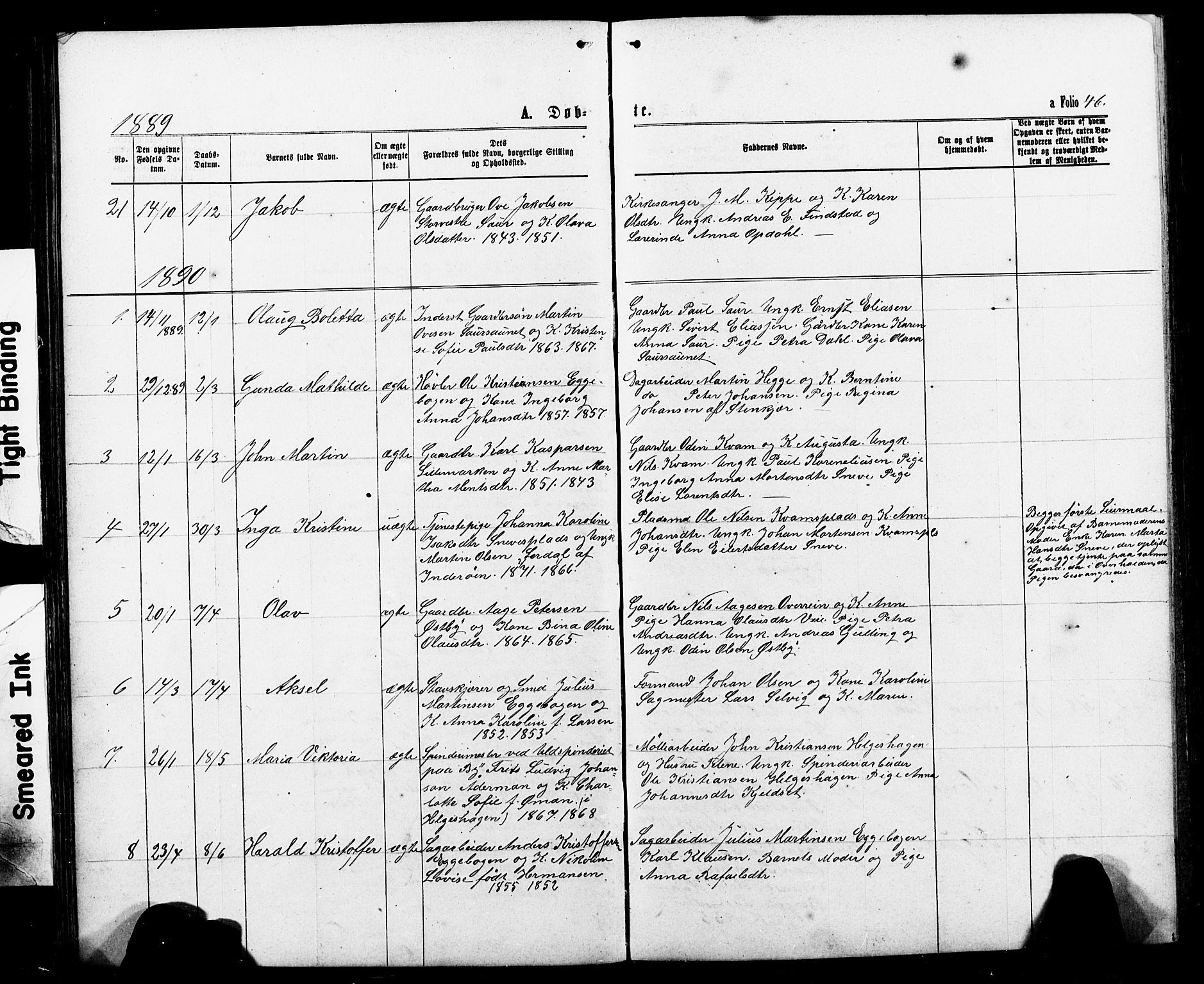 Ministerialprotokoller, klokkerbøker og fødselsregistre - Nord-Trøndelag, SAT/A-1458/740/L0380: Parish register (copy) no. 740C01, 1868-1902, p. 46