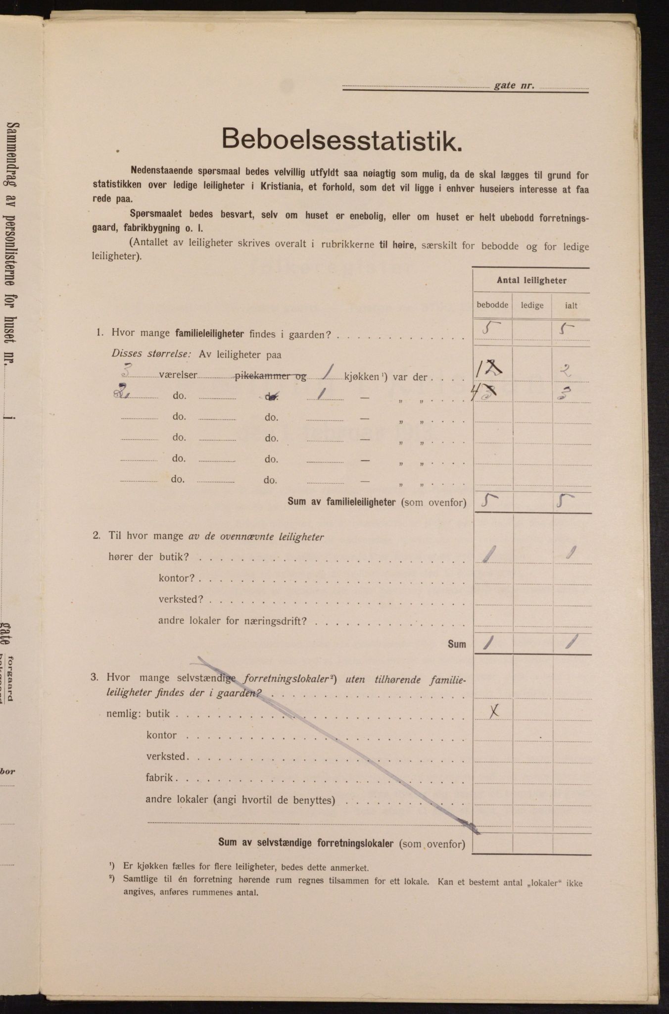 OBA, Municipal Census 1913 for Kristiania, 1913, p. 53938