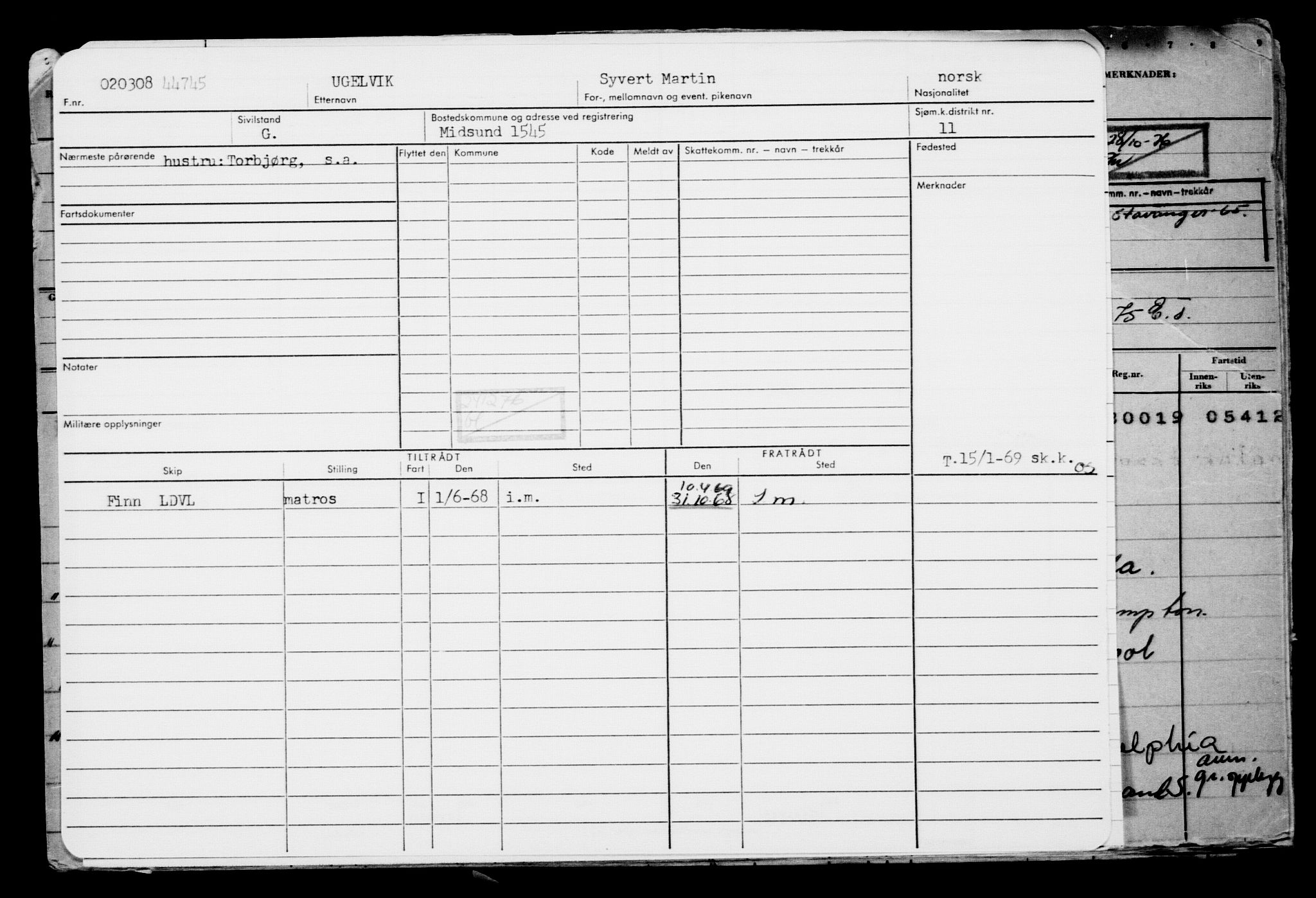 Direktoratet for sjømenn, AV/RA-S-3545/G/Gb/L0076: Hovedkort, 1908, p. 23