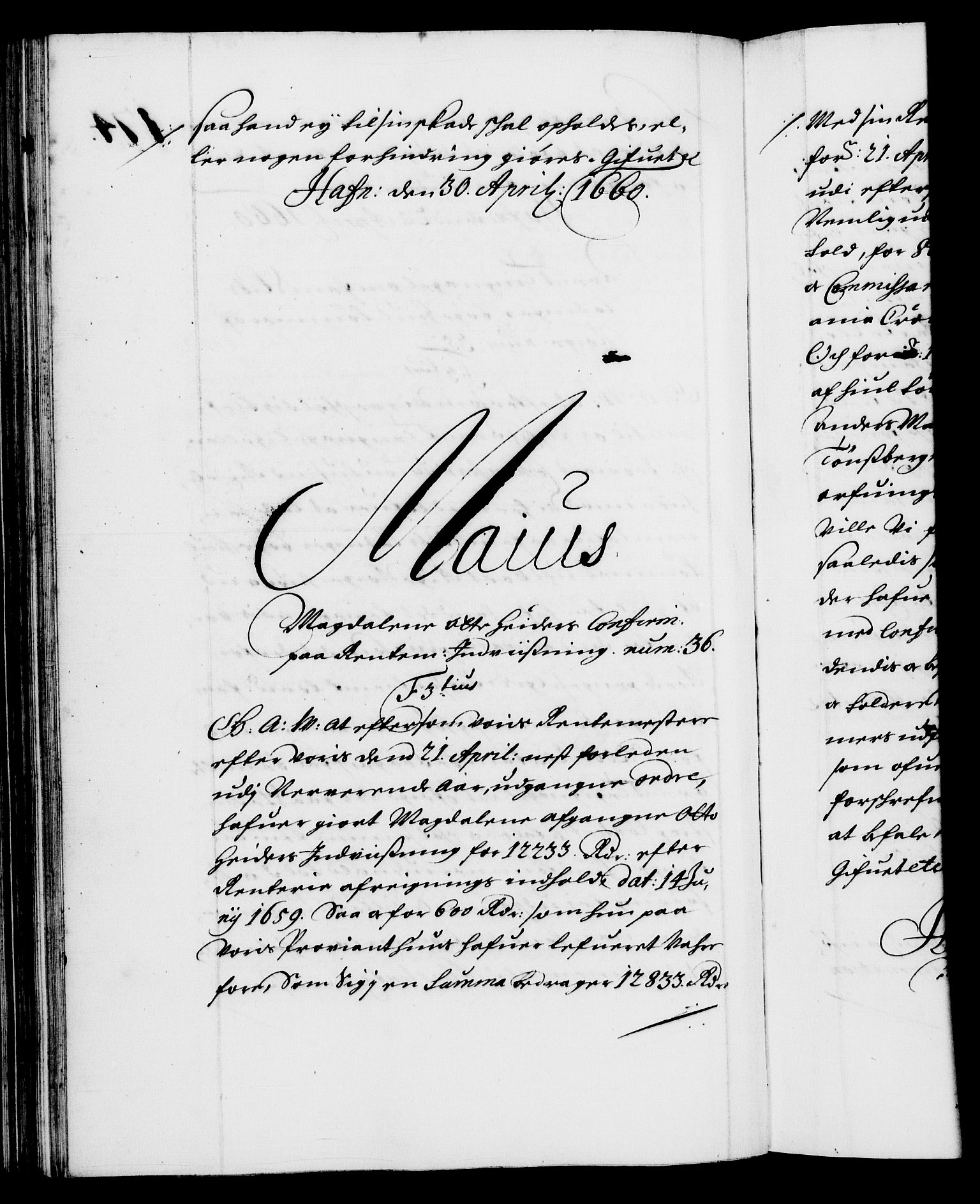 Danske Kanselli 1572-1799, AV/RA-EA-3023/F/Fc/Fca/Fcaa/L0009: Norske registre (mikrofilm), 1657-1660, p. 174b