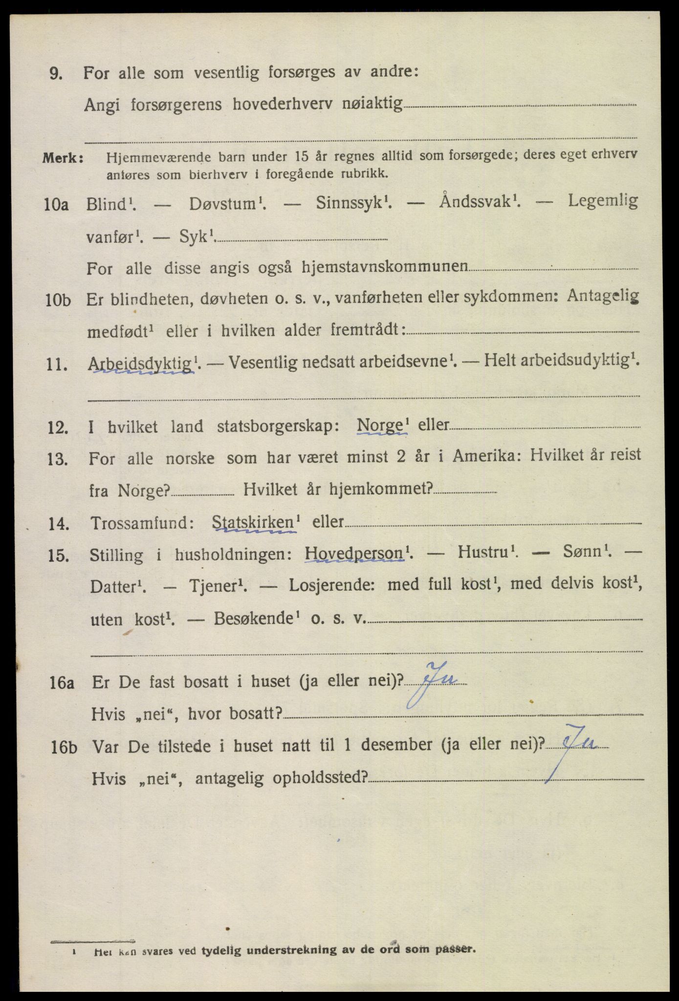 SAK, 1920 census for Holt, 1920, p. 4937