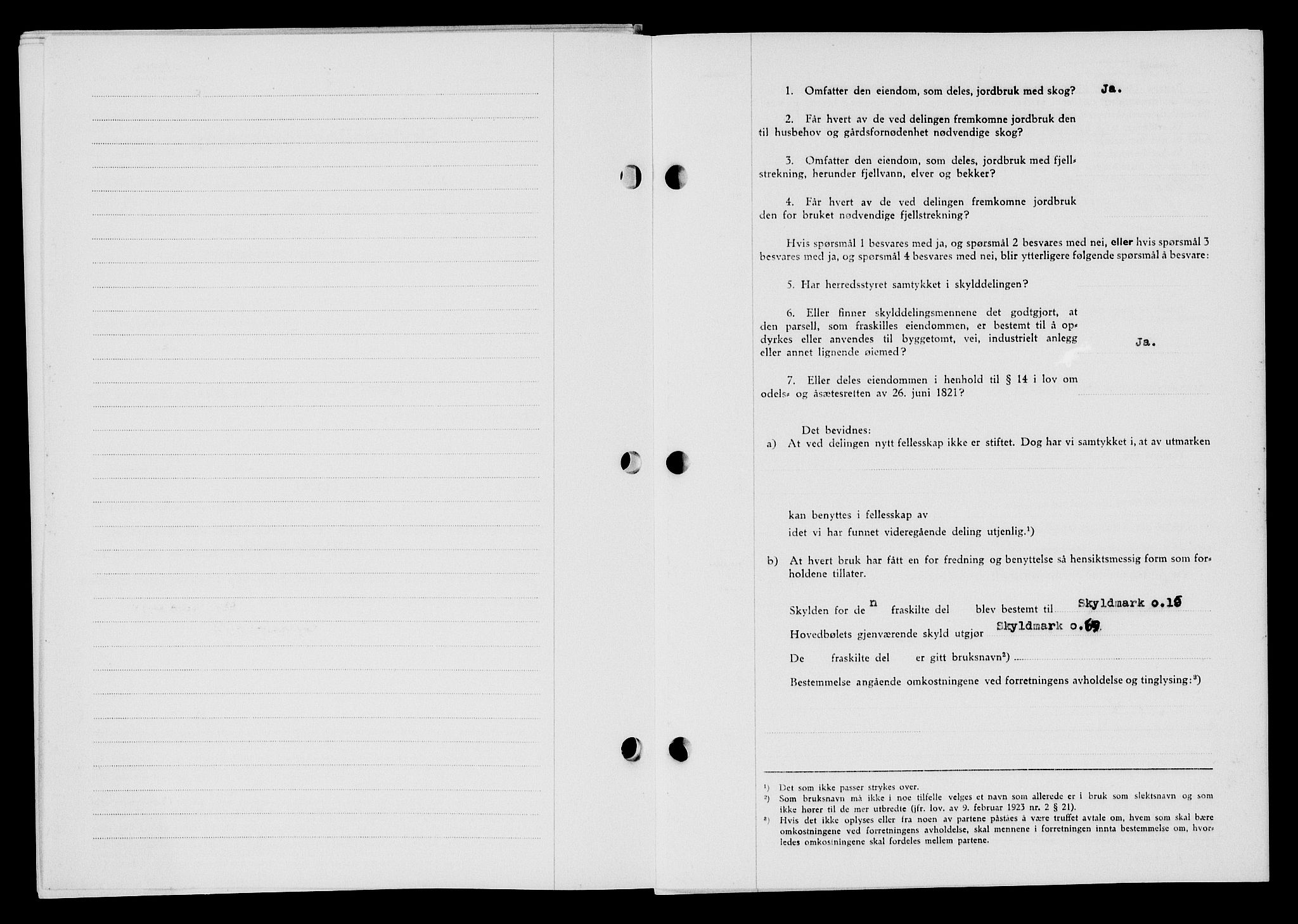 Flekkefjord sorenskriveri, SAK/1221-0001/G/Gb/Gba/L0059: Mortgage book no. A-7, 1944-1945, Diary no: : 225/1944