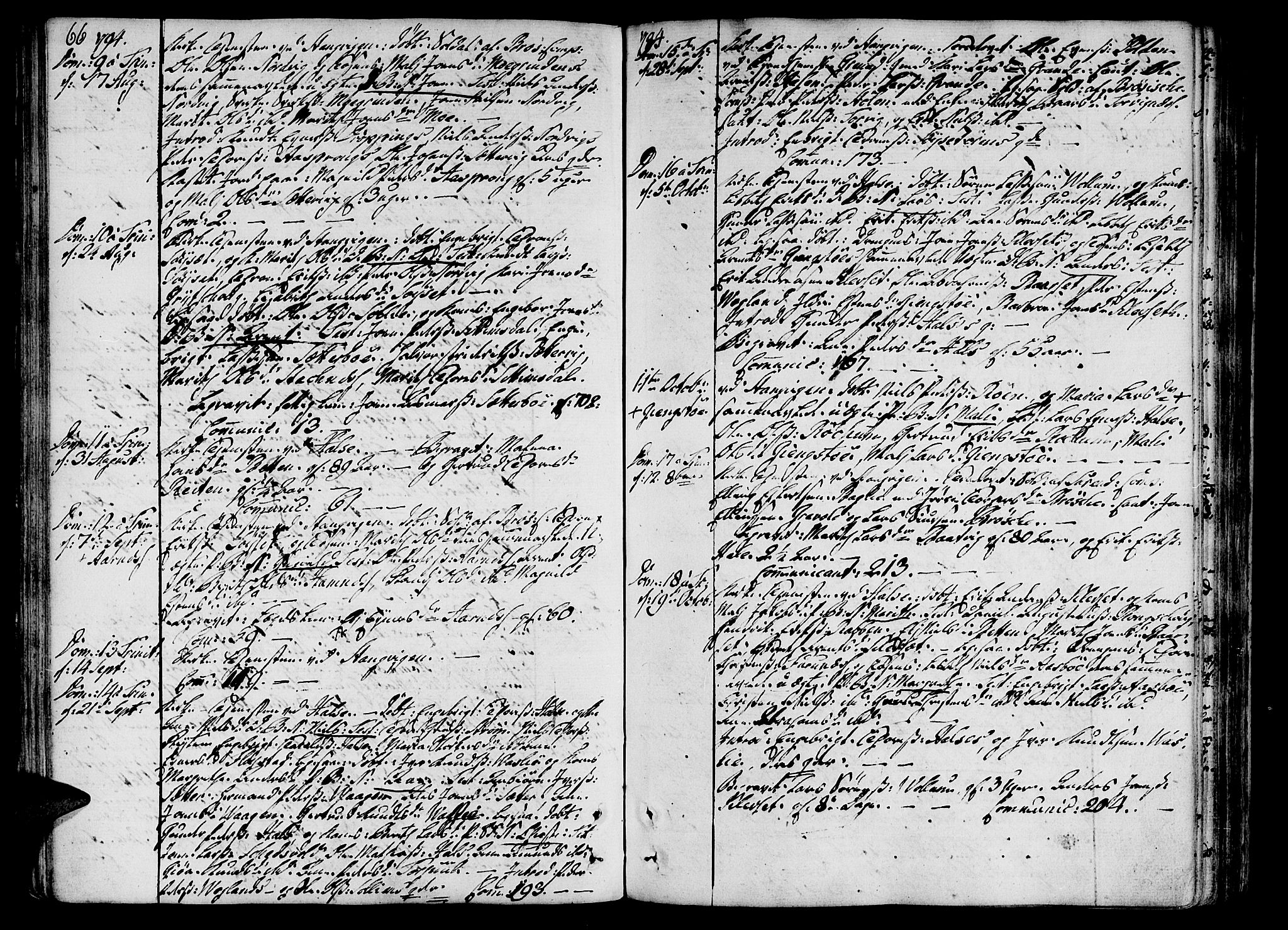 Ministerialprotokoller, klokkerbøker og fødselsregistre - Møre og Romsdal, SAT/A-1454/592/L1022: Parish register (official) no. 592A01, 1784-1819, p. 66