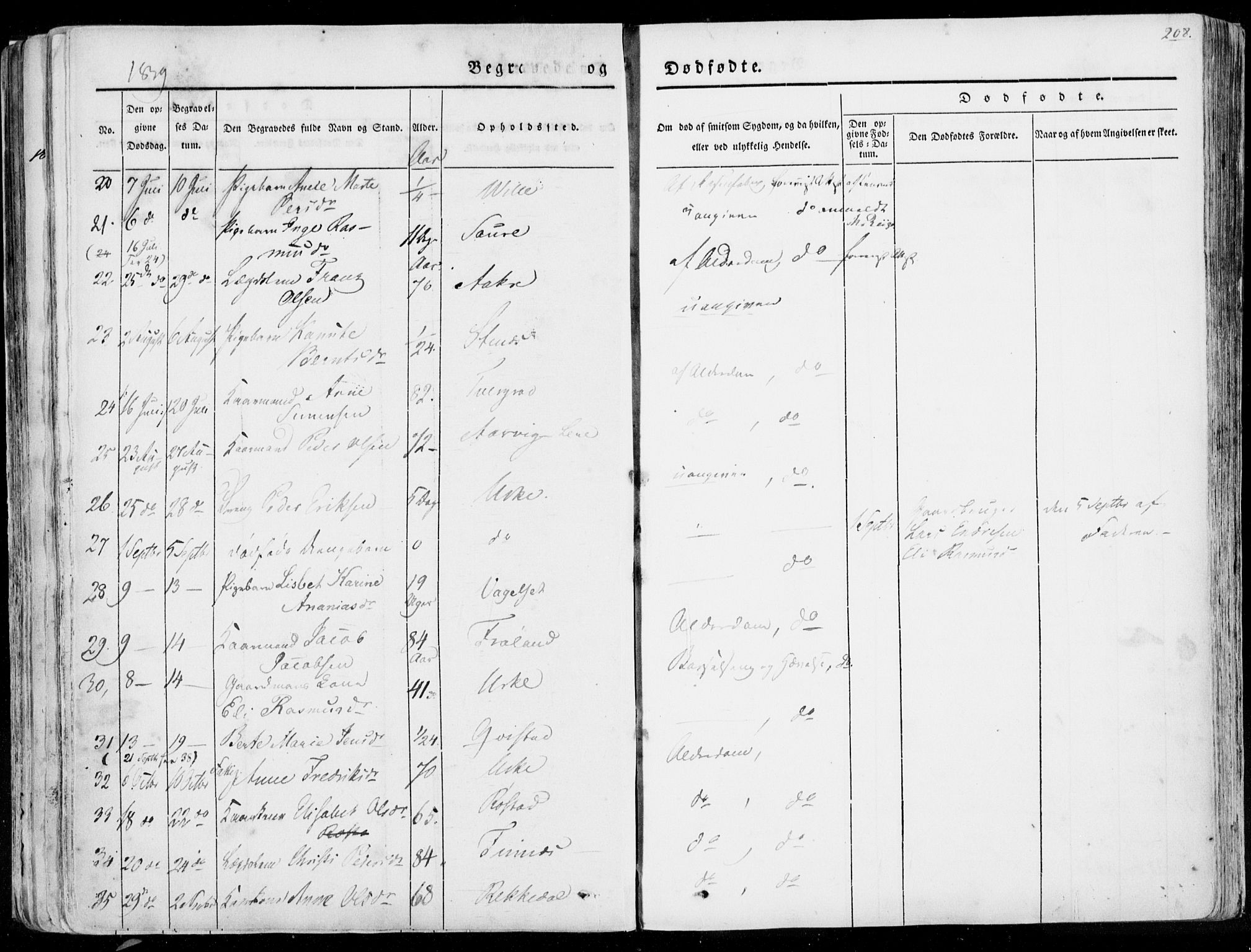 Ministerialprotokoller, klokkerbøker og fødselsregistre - Møre og Romsdal, AV/SAT-A-1454/515/L0208: Parish register (official) no. 515A04, 1830-1846, p. 208