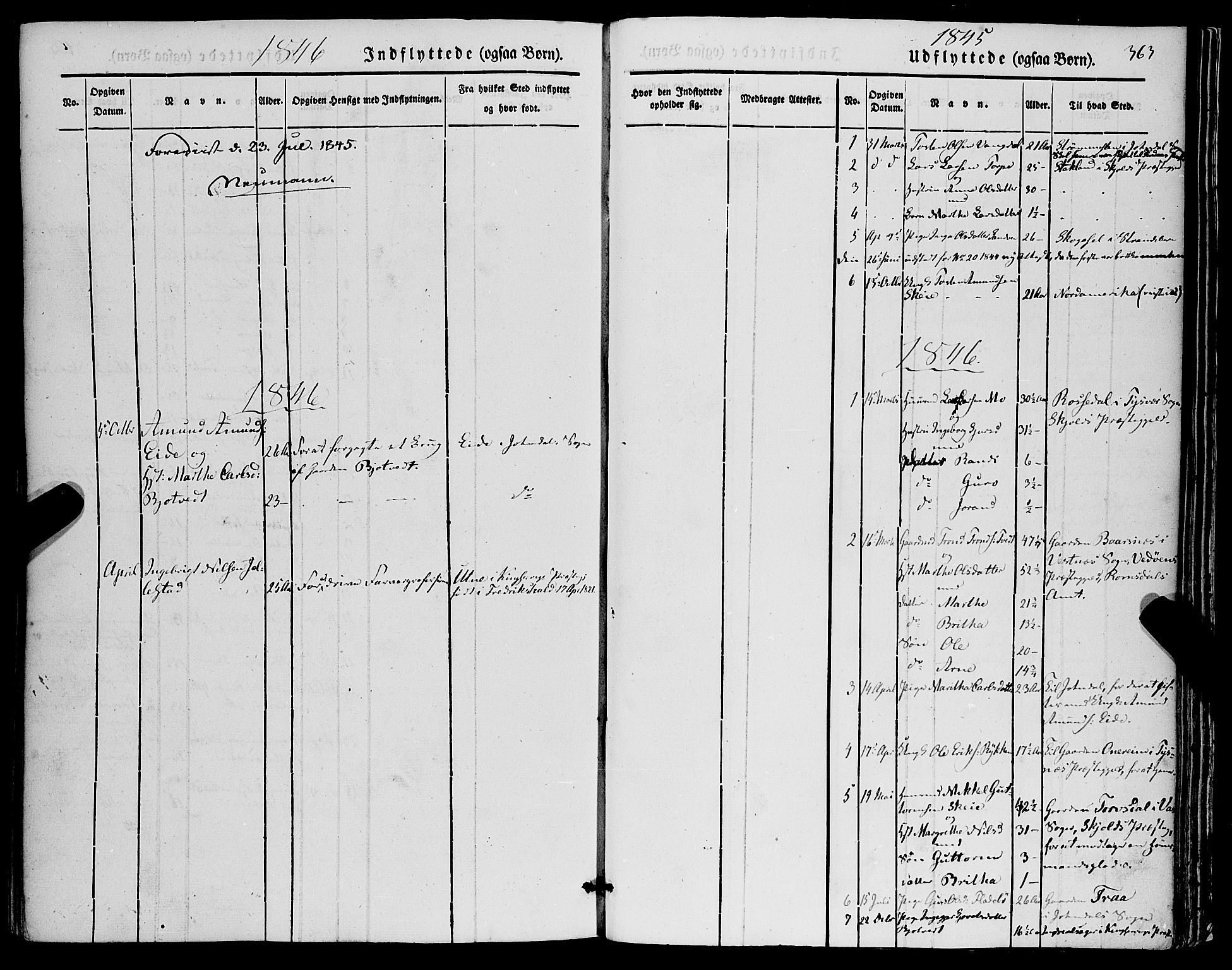 Kvam sokneprestembete, AV/SAB-A-76201/H/Haa: Parish register (official) no. A 8, 1844-1863, p. 363