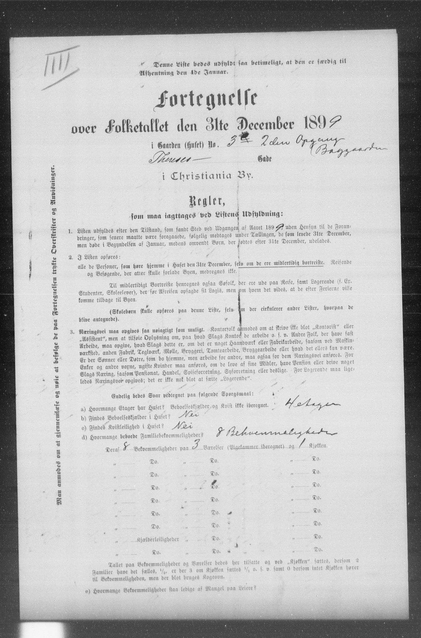 OBA, Municipal Census 1899 for Kristiania, 1899, p. 14035