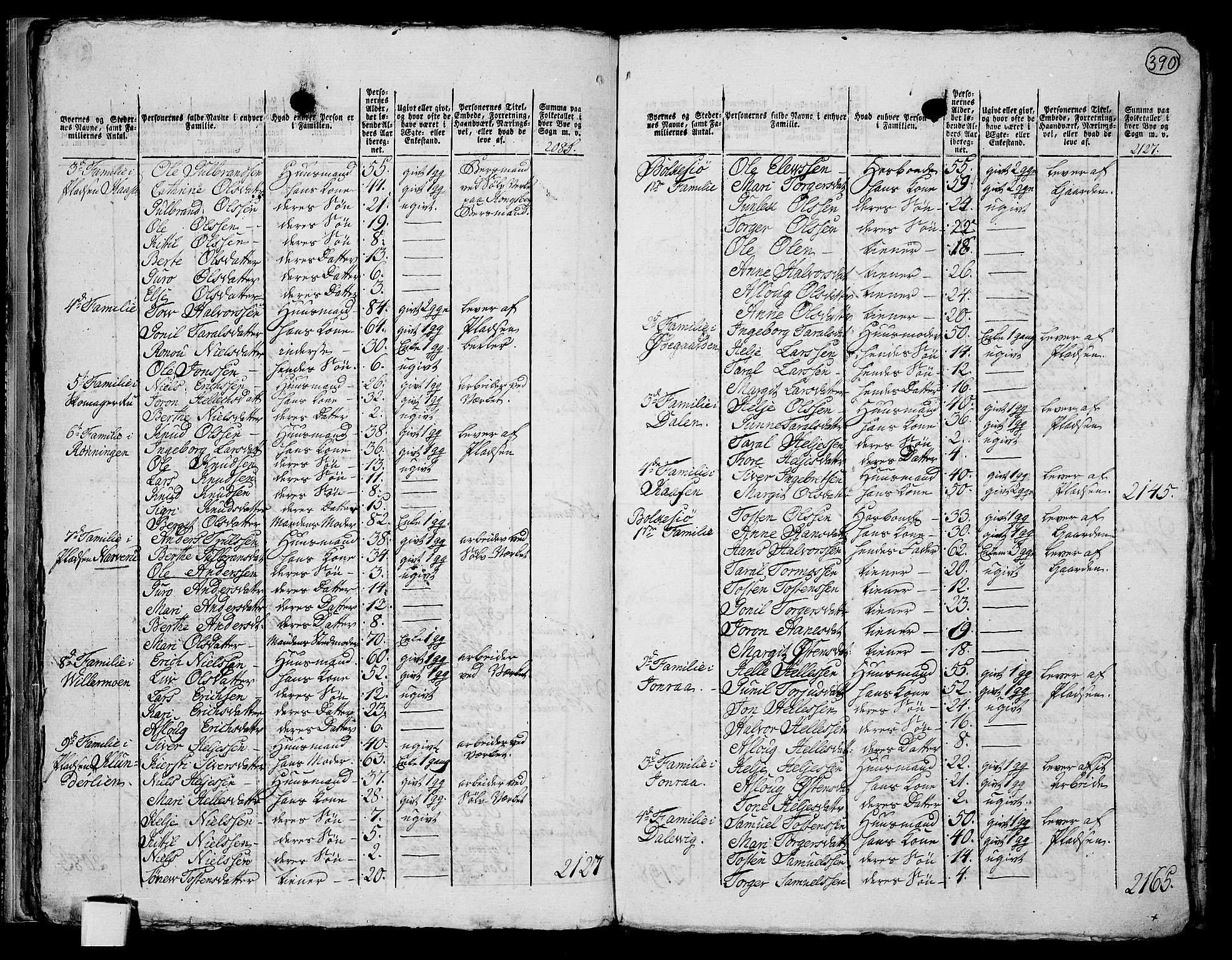 RA, 1801 census for 0827P Hjartdal, 1801, p. 389b-390a