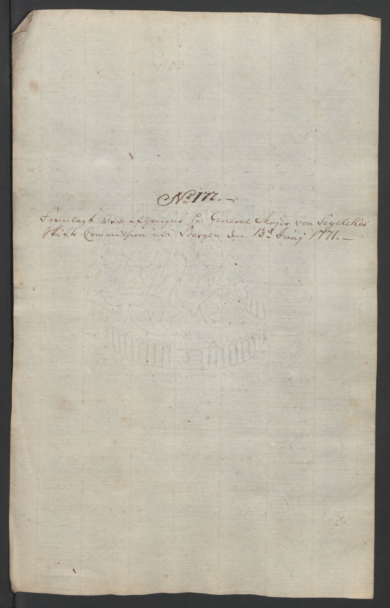 Forsvaret, Generalauditøren, AV/RA-RAFA-1772/F/Fj/Fja/L0032: --, 1750-1823, p. 528