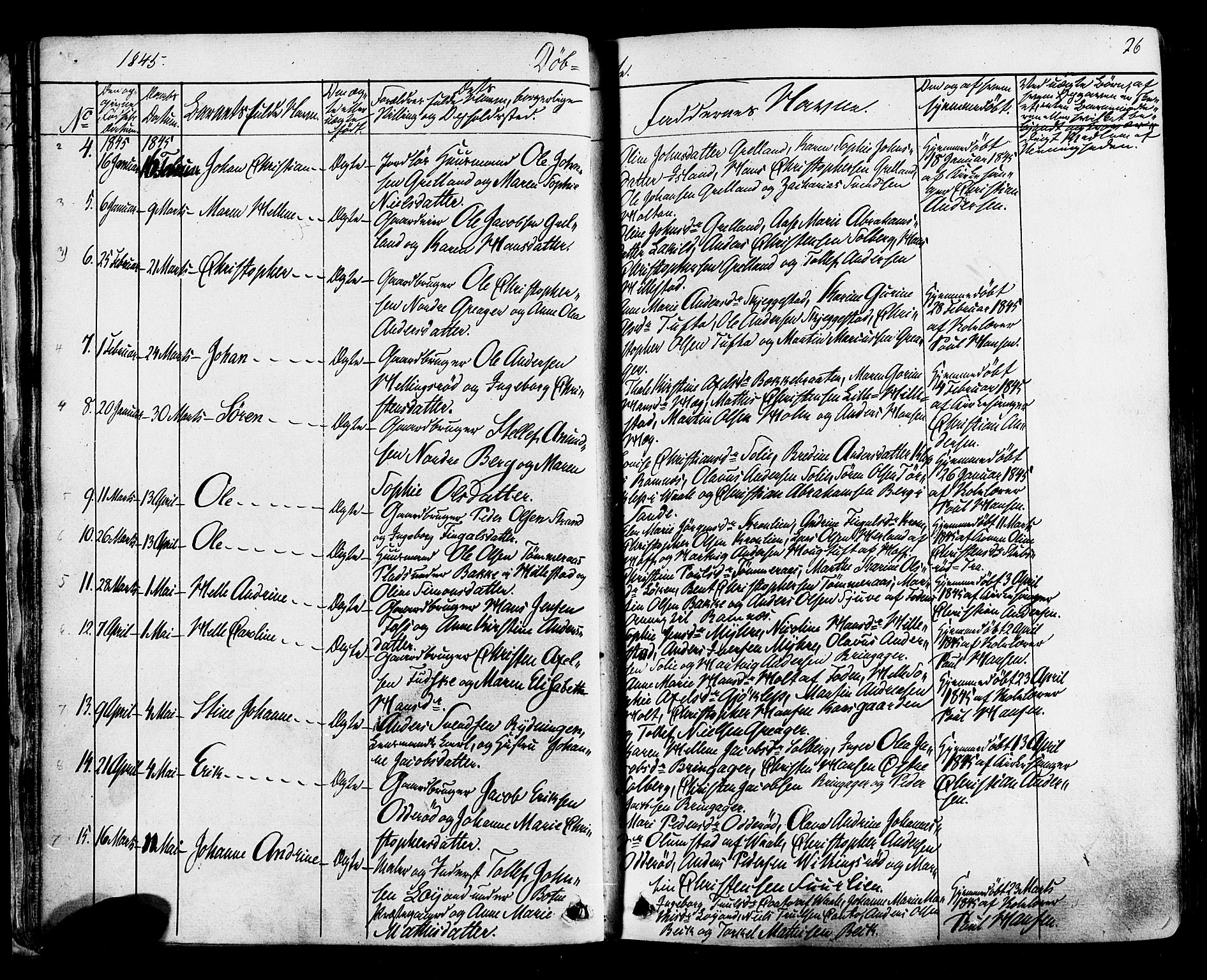 Botne kirkebøker, AV/SAKO-A-340/F/Fa/L0006: Parish register (official) no. I 6, 1836-1877, p. 26