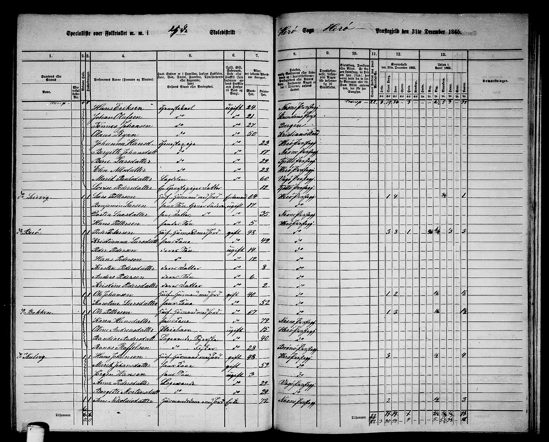 RA, 1865 census for Herøy, 1865, p. 64