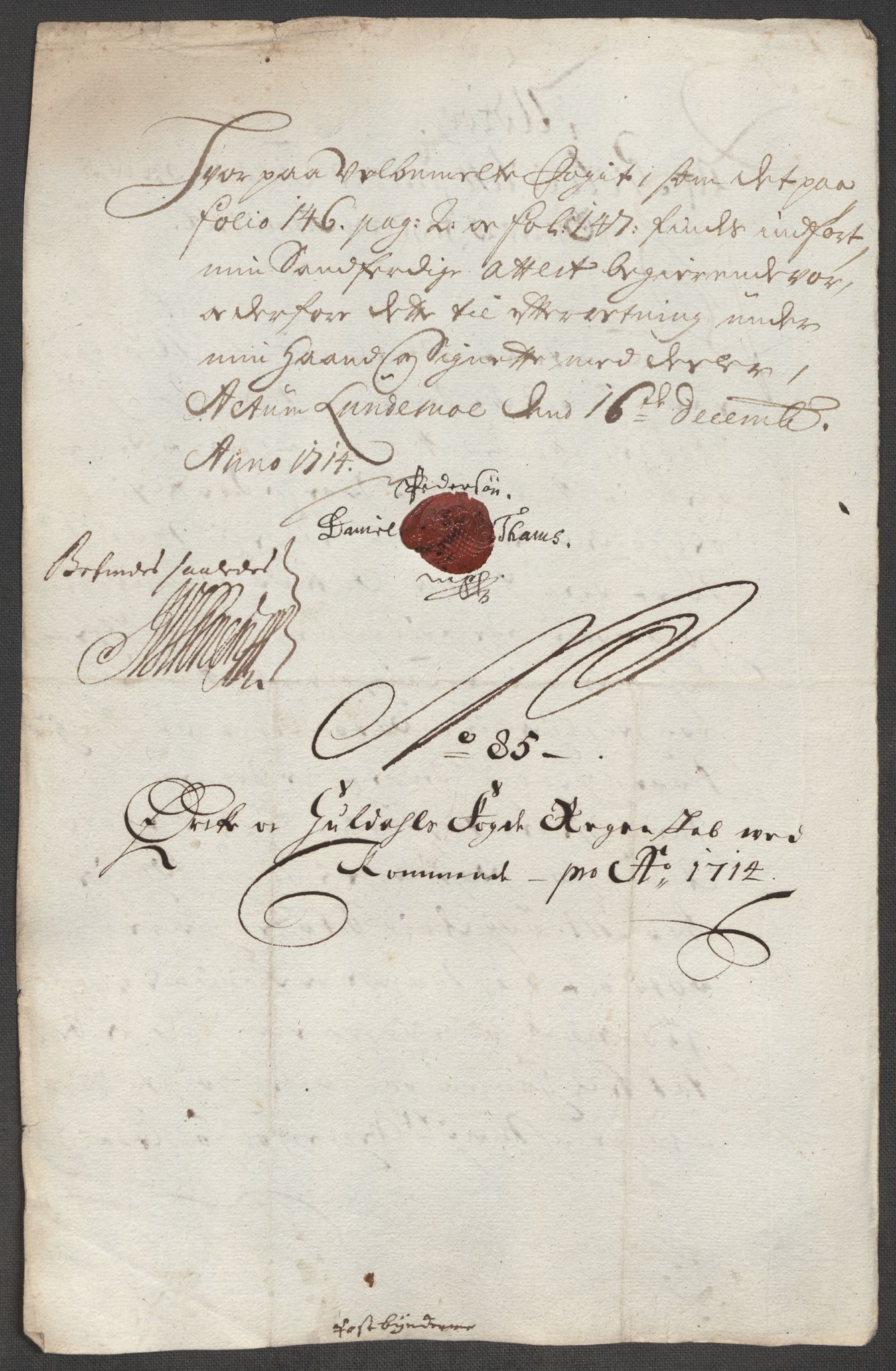 Rentekammeret inntil 1814, Reviderte regnskaper, Fogderegnskap, RA/EA-4092/R60/L3965: Fogderegnskap Orkdal og Gauldal, 1714, p. 501