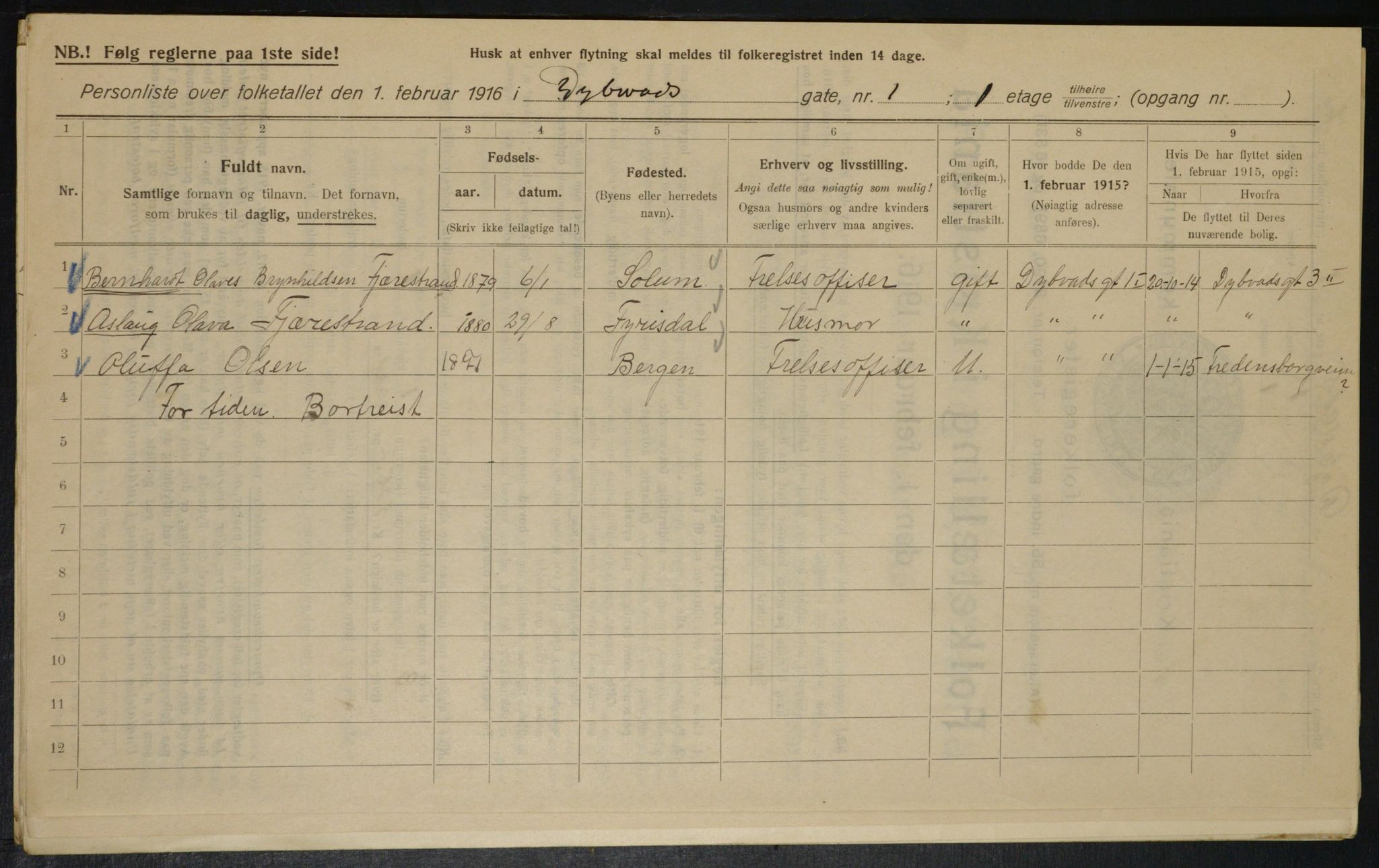 OBA, Municipal Census 1916 for Kristiania, 1916, p. 17531