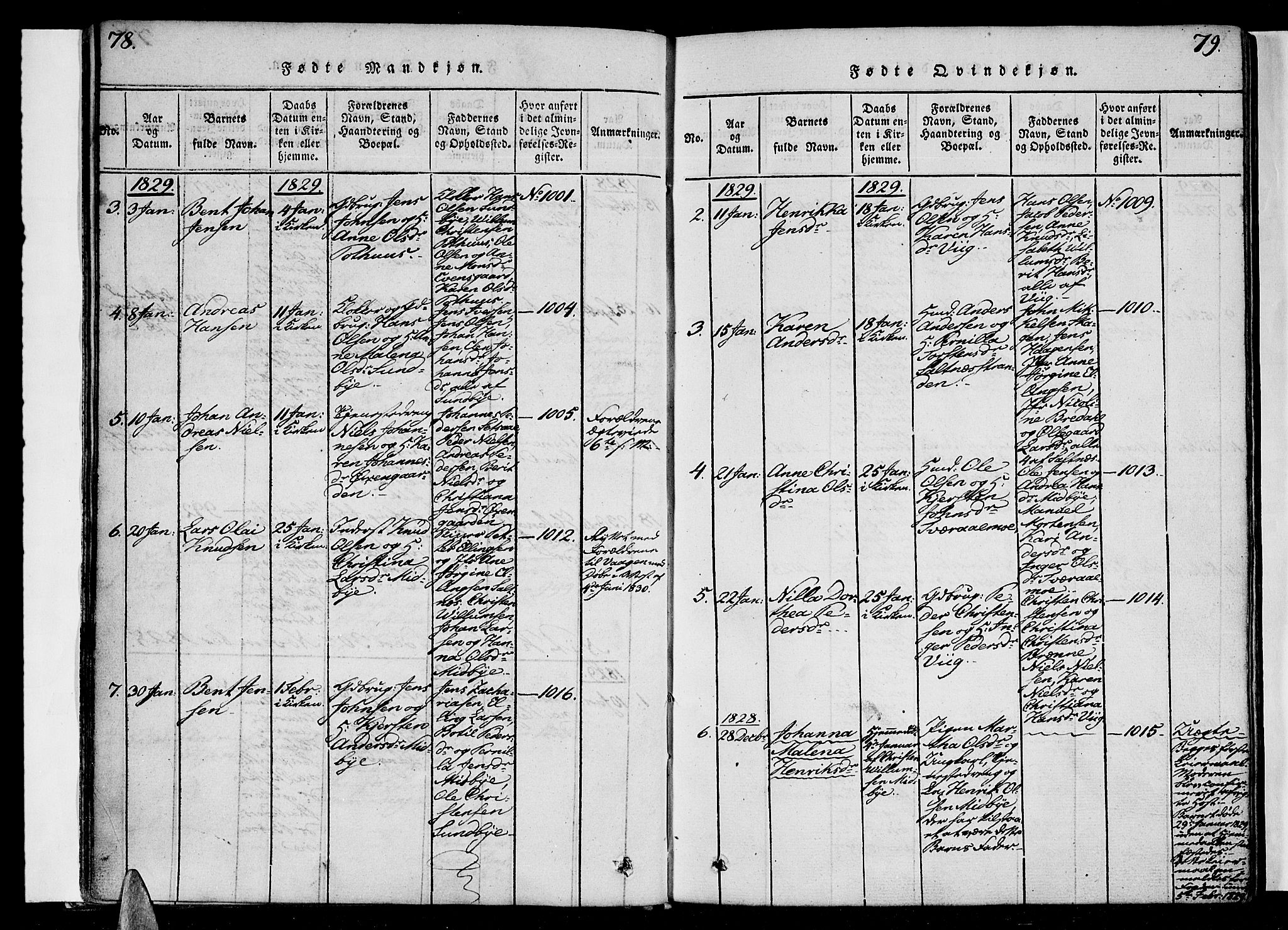 Ministerialprotokoller, klokkerbøker og fødselsregistre - Nordland, AV/SAT-A-1459/847/L0665: Parish register (official) no. 847A05, 1818-1841, p. 78-79