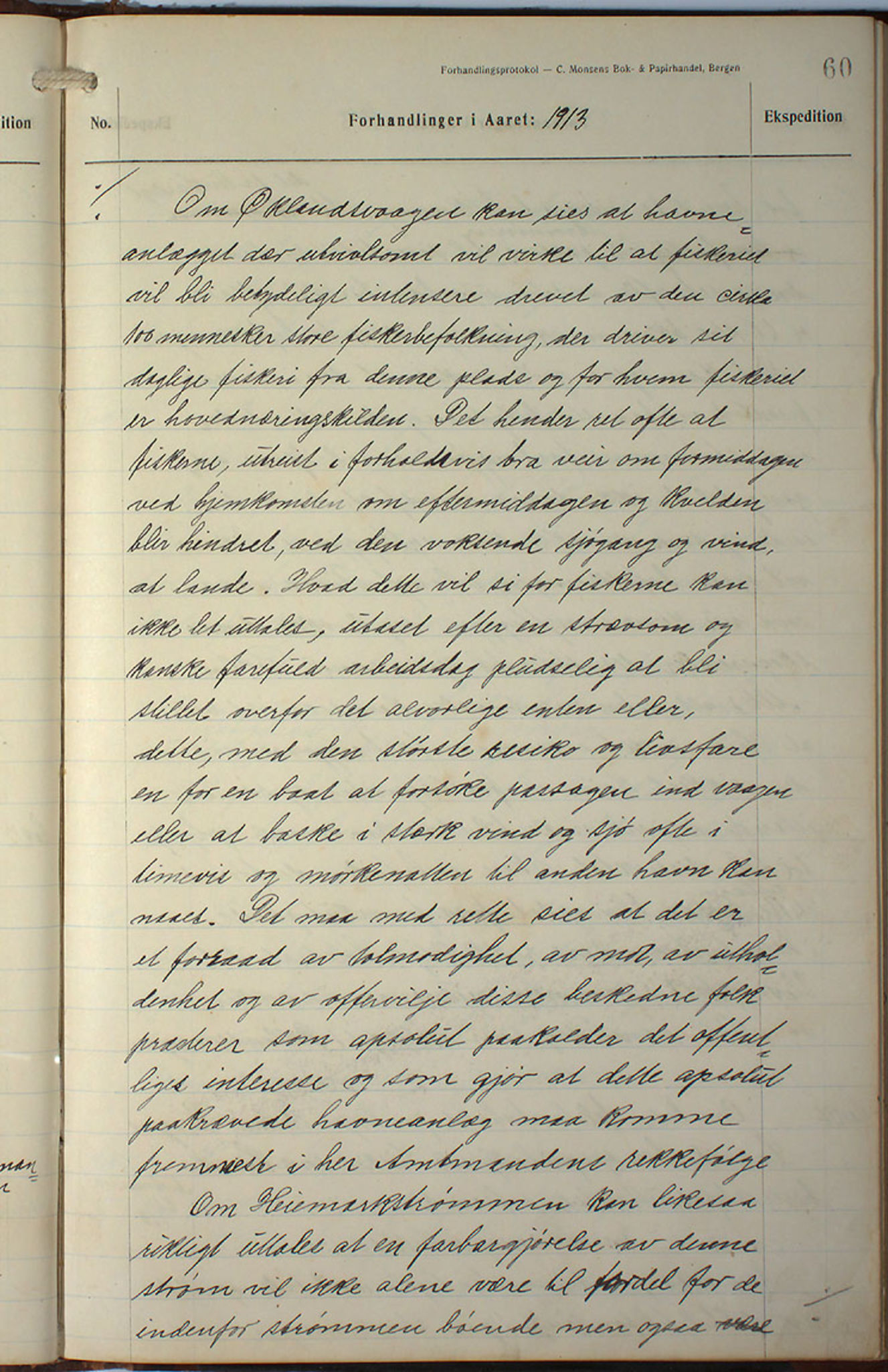 Austevoll kommune. Formannskapet, IKAH/1244-021/A/Aa/L0002b: Møtebok for heradstyret, 1910-1919, p. 121