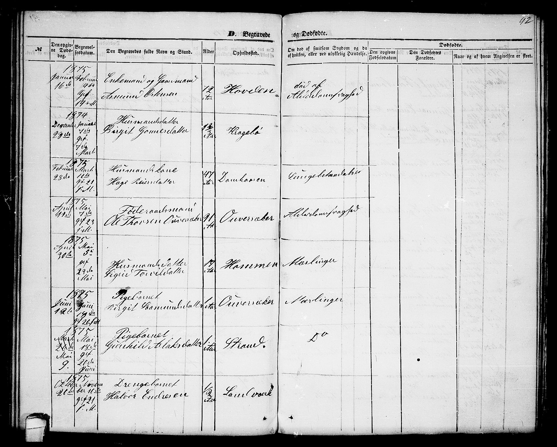 Lårdal kirkebøker, AV/SAKO-A-284/G/Gc/L0002: Parish register (copy) no. III 2, 1852-1877, p. 92