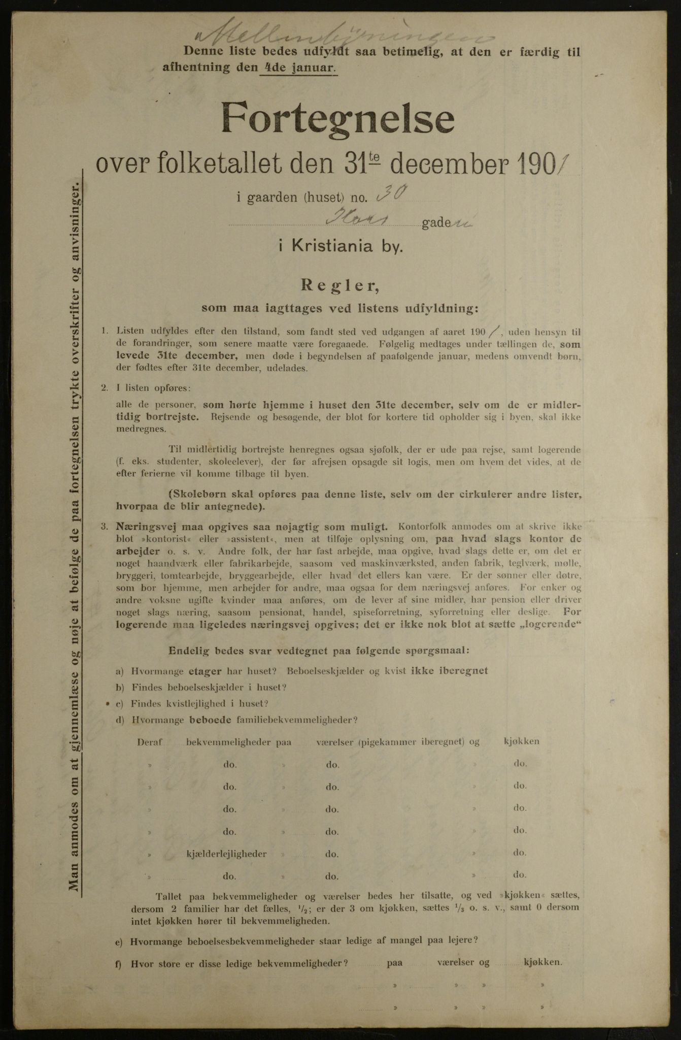 OBA, Municipal Census 1901 for Kristiania, 1901, p. 8225