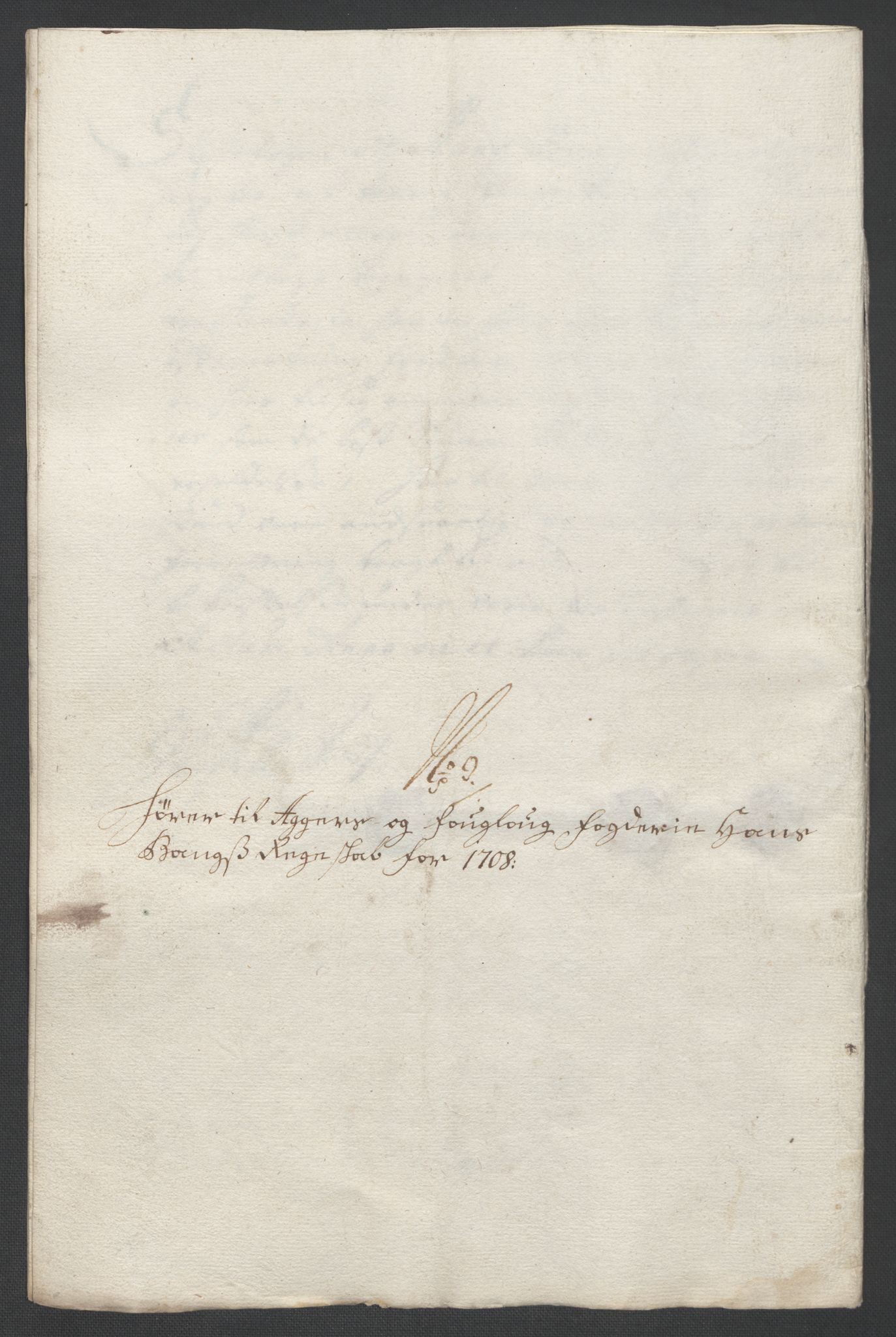 Rentekammeret inntil 1814, Reviderte regnskaper, Fogderegnskap, AV/RA-EA-4092/R10/L0447: Fogderegnskap Aker og Follo, 1707-1709, p. 326