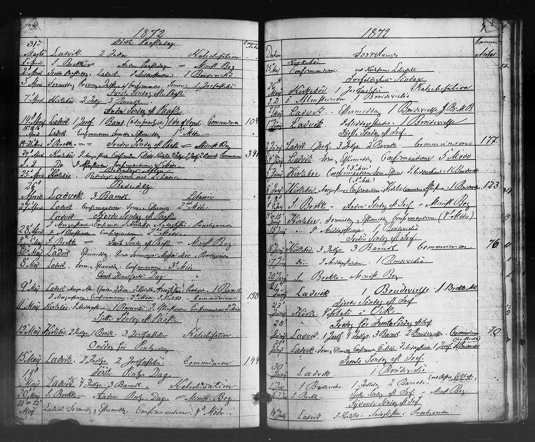 Lavik sokneprestembete, SAB/A-80901: Parish register (official) no. A 4, 1864-1881, p. 403