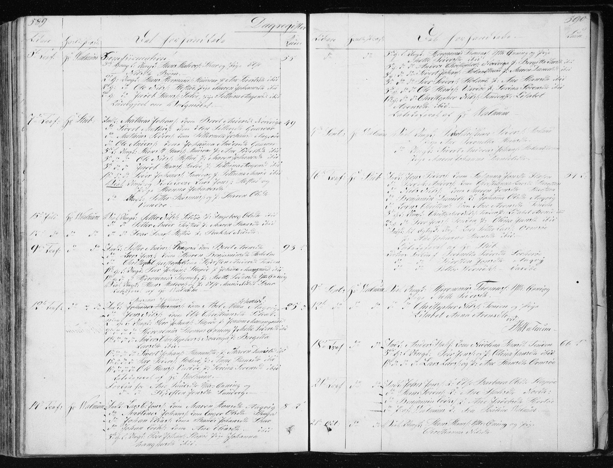 Ministerialprotokoller, klokkerbøker og fødselsregistre - Nordland, SAT/A-1459/834/L0511: Parish register (copy) no. 834C02, 1848-1862, p. 589-590