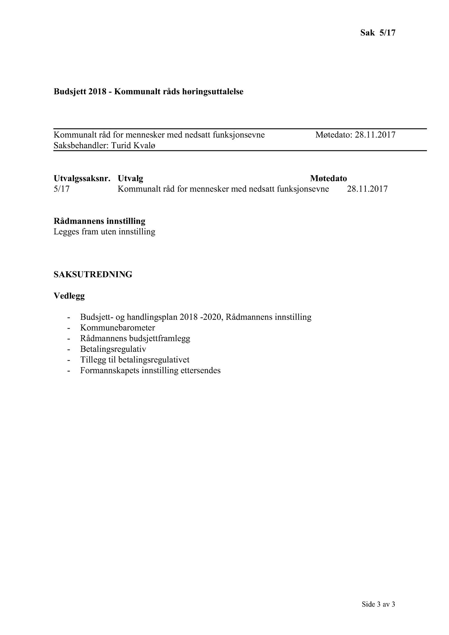 Klæbu Kommune, TRKO/KK/08-KMNF/L007: Kommunalt råd for mennesker med nedsatt funksjonsevne - Møteoversikt, 2017, p. 23