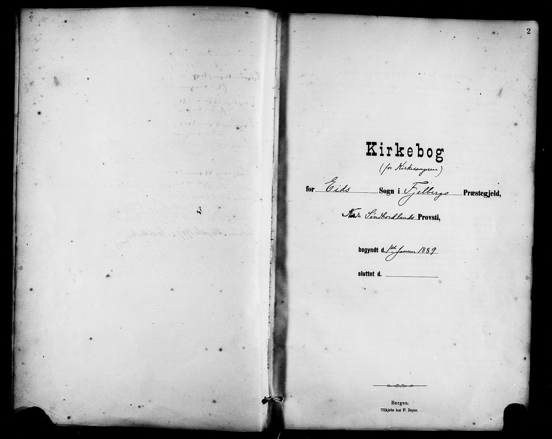 Fjelberg sokneprestembete, AV/SAB-A-75201/H/Hab: Parish register (copy) no. B 4, 1889-1919, p. 2