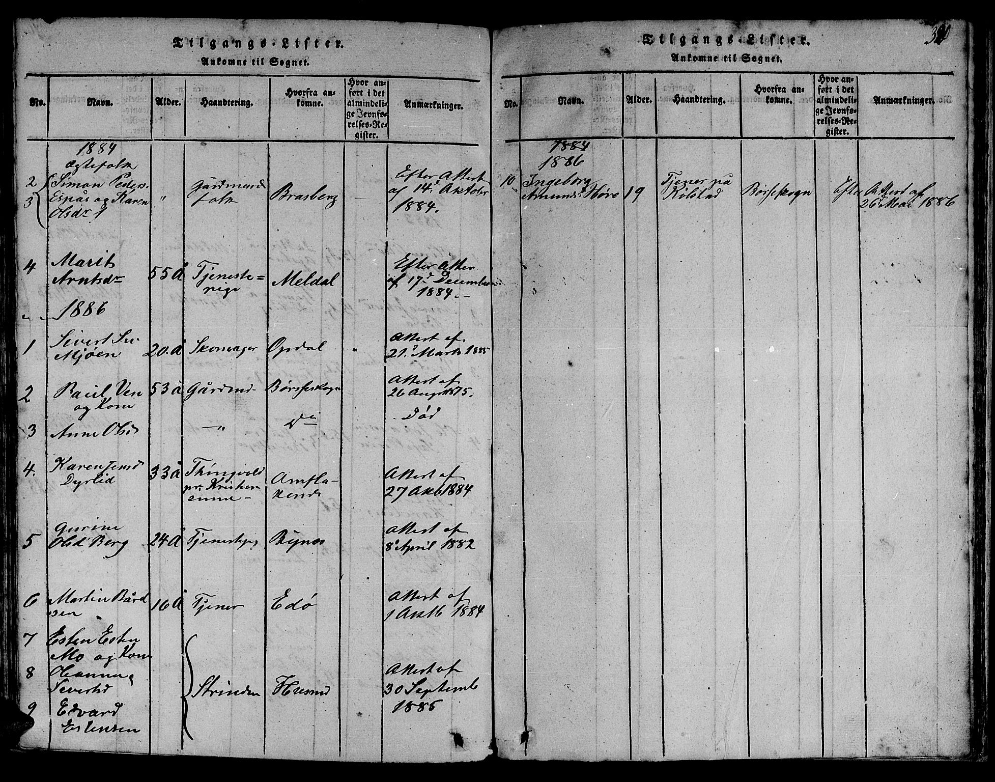 Ministerialprotokoller, klokkerbøker og fødselsregistre - Sør-Trøndelag, SAT/A-1456/613/L0393: Parish register (copy) no. 613C01, 1816-1886, p. 320