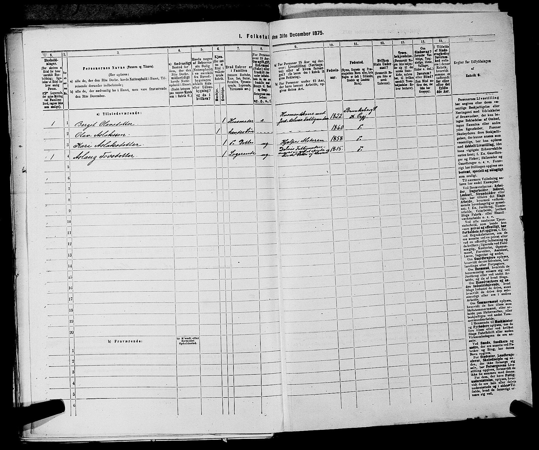 SAKO, 1875 census for 0829P Kviteseid, 1875, p. 754