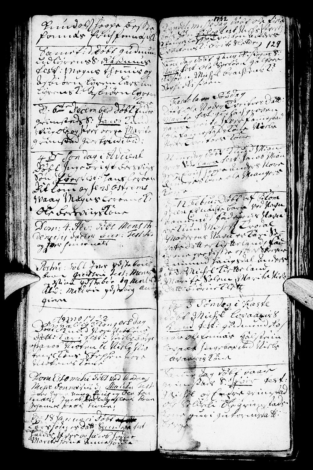 Lindås Sokneprestembete, SAB/A-76701/H/Haa: Parish register (official) no. A 1, 1699-1746, p. 129