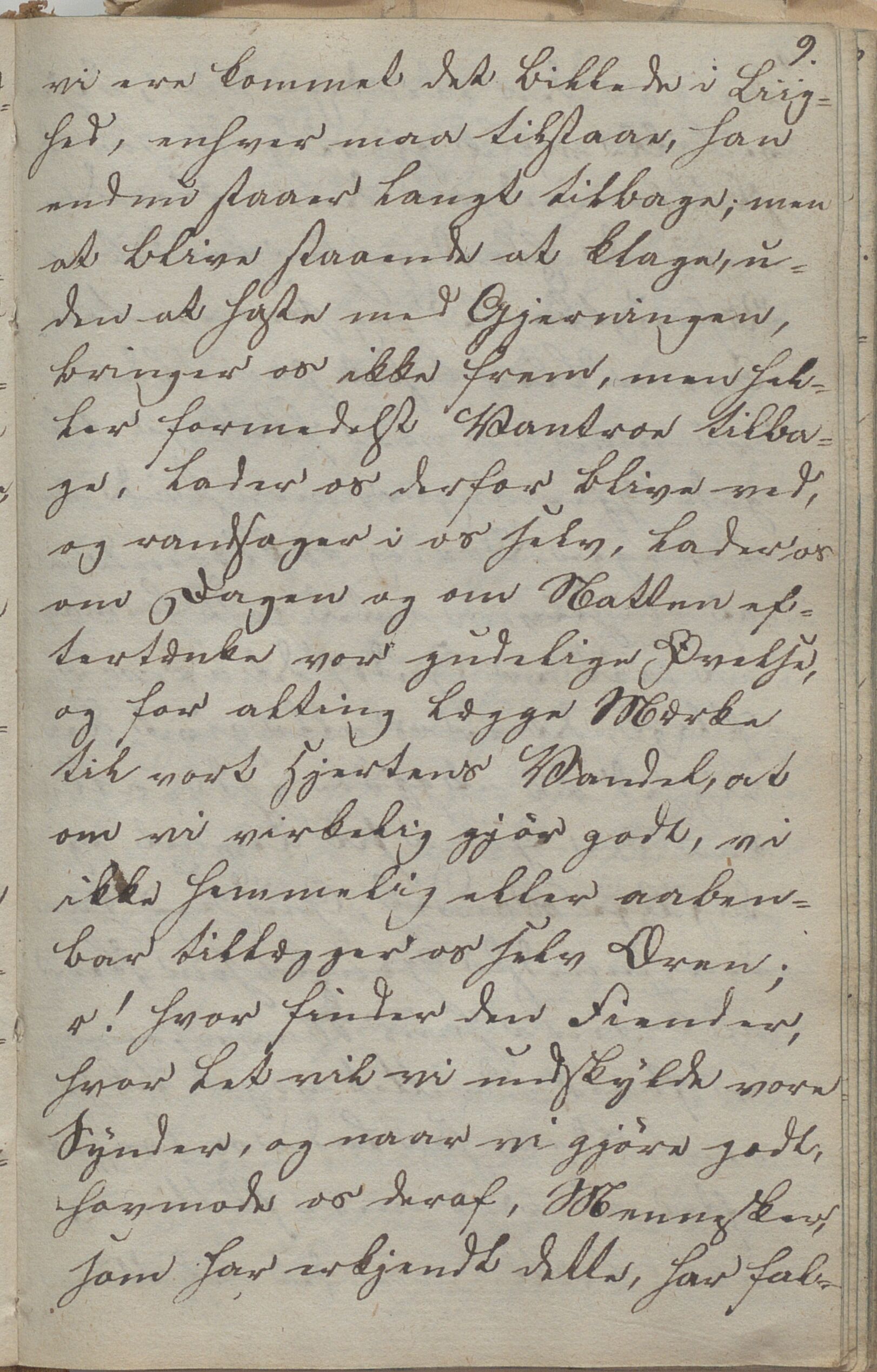 Heggtveitsamlingen, TMF/A-1007/H/L0045/0003: Brev, kopibøker, biografiske opptegnelser etc. / "Peter Andersen" - Kopibok., 1816-1829, p. 9