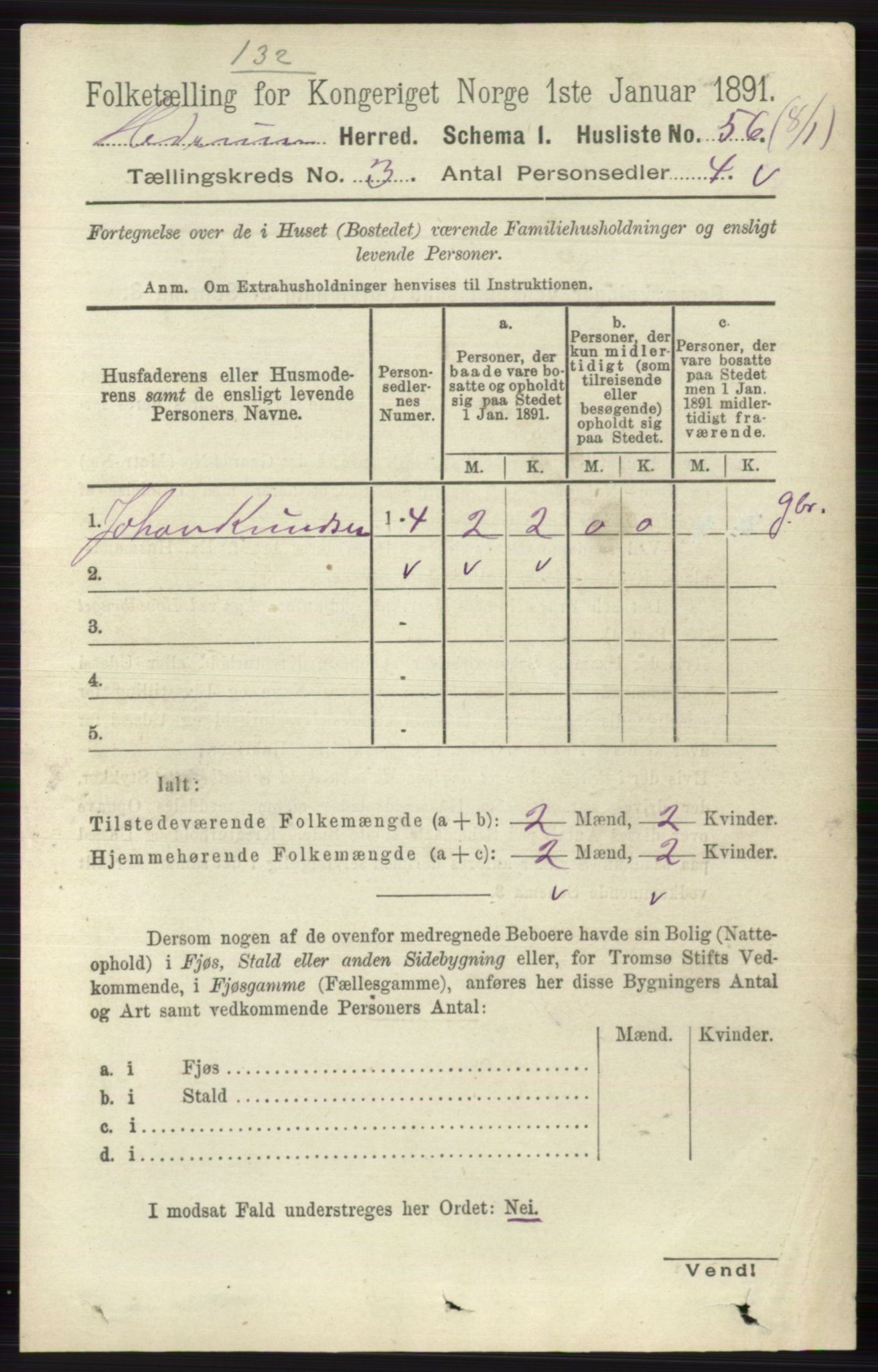 RA, 1891 census for 0727 Hedrum, 1891, p. 978