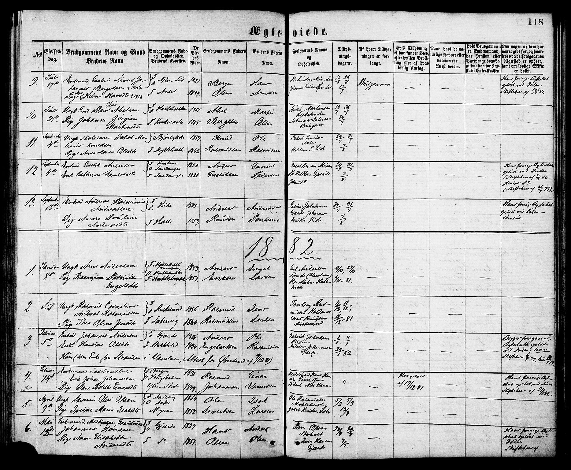 Ministerialprotokoller, klokkerbøker og fødselsregistre - Møre og Romsdal, AV/SAT-A-1454/503/L0035: Parish register (official) no. 503A03, 1865-1884, p. 118