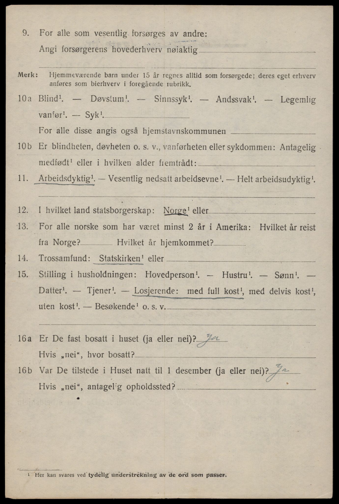 SAT, 1920 census for Trondheim, 1920, p. 68357