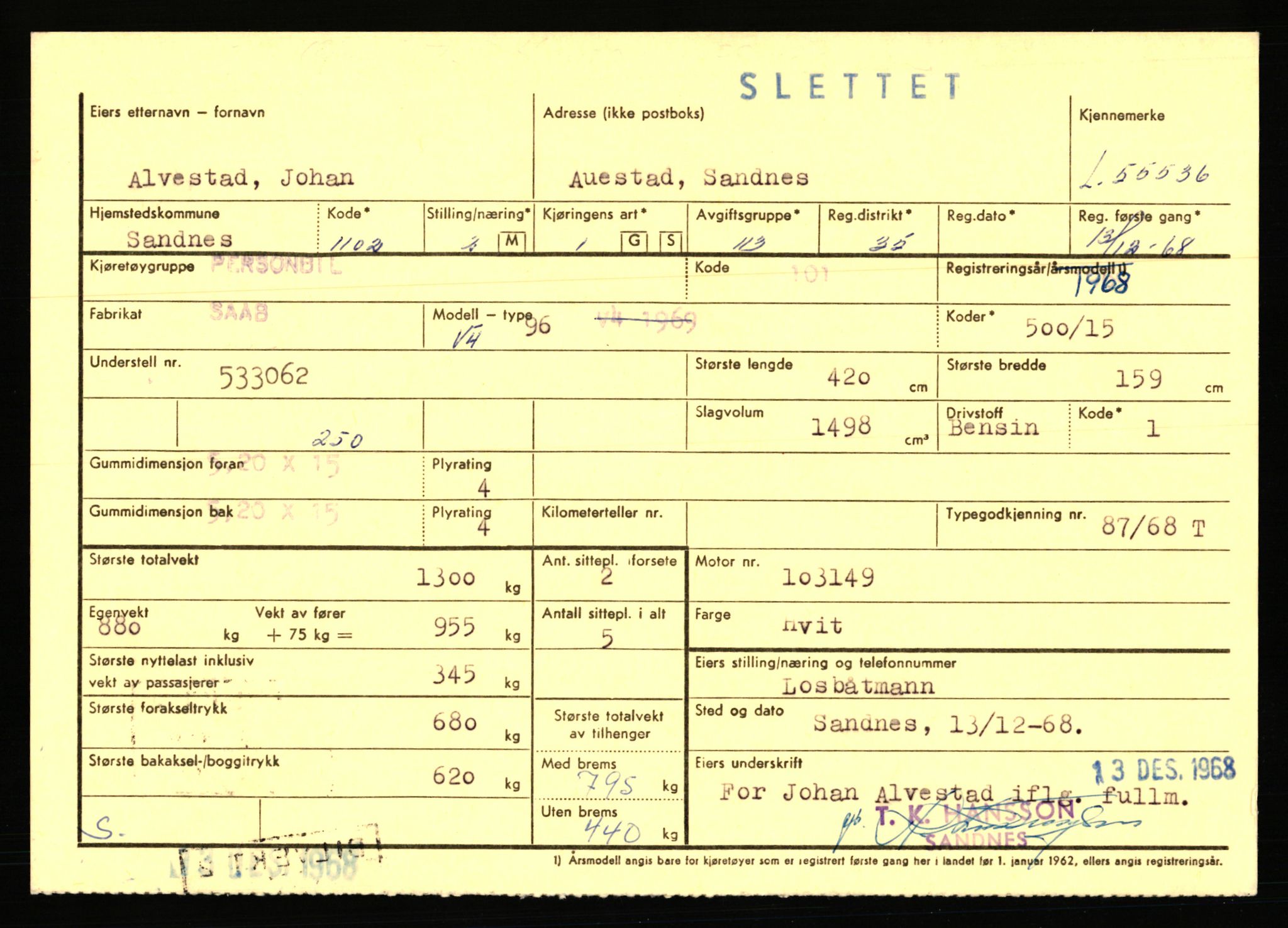 Stavanger trafikkstasjon, AV/SAST-A-101942/0/F/L0054: L-54200 - L-55699, 1930-1971, p. 2515