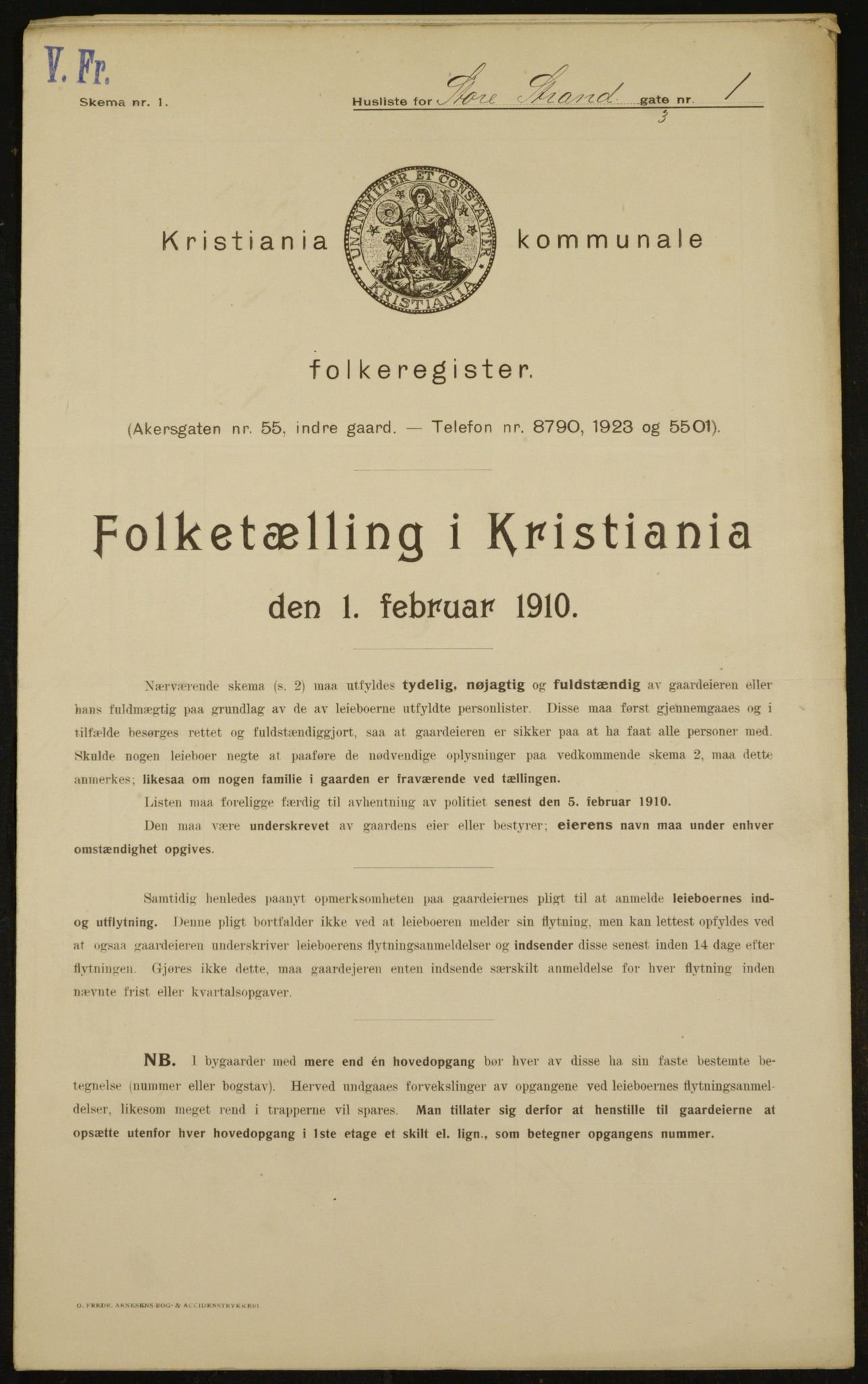 OBA, Municipal Census 1910 for Kristiania, 1910, p. 97700