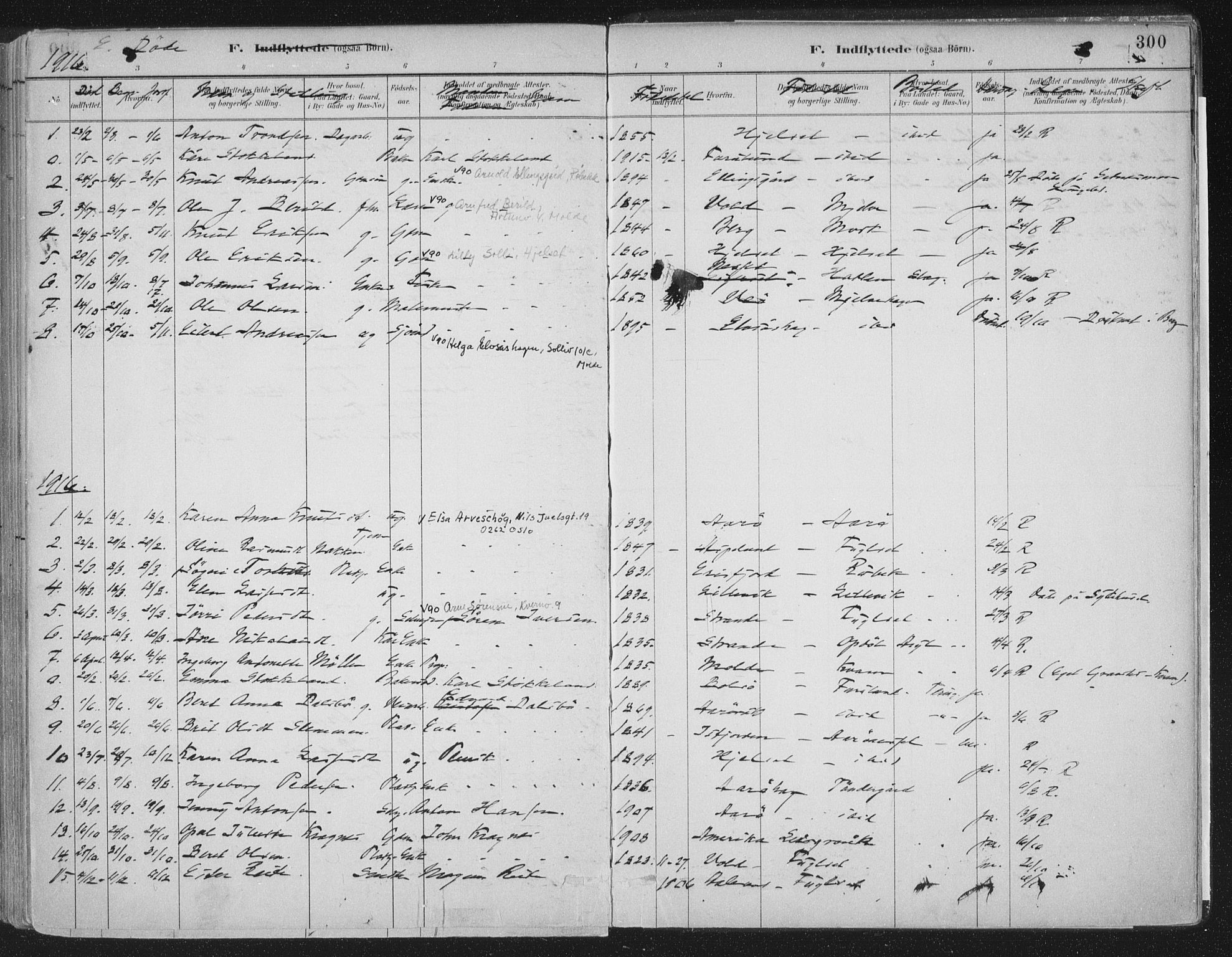Ministerialprotokoller, klokkerbøker og fødselsregistre - Møre og Romsdal, SAT/A-1454/555/L0658: Parish register (official) no. 555A09, 1887-1917, p. 300