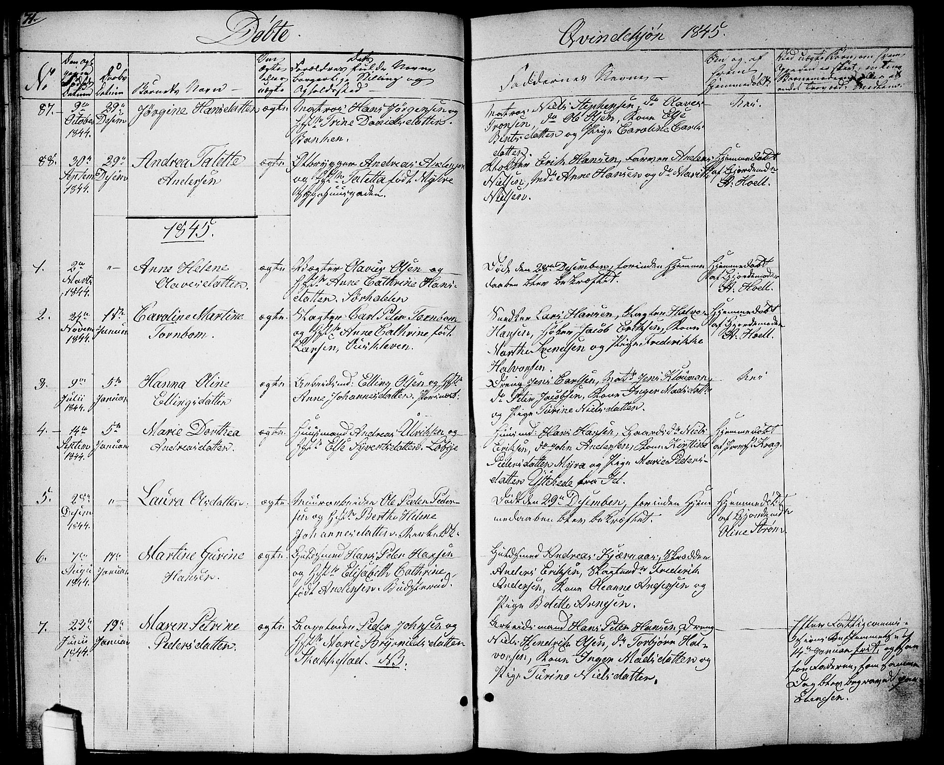 Halden prestekontor Kirkebøker, SAO/A-10909/G/Ga/L0004: Parish register (copy) no. 4, 1845-1854, p. 71