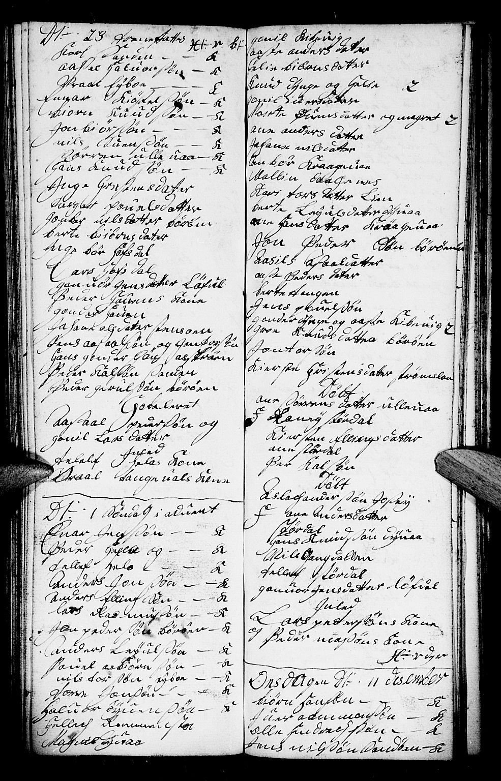 Dypvåg sokneprestkontor, SAK/1111-0007/F/Fb/Fba/L0005: Parish register (copy) no. B 5, 1732-1746, p. 150
