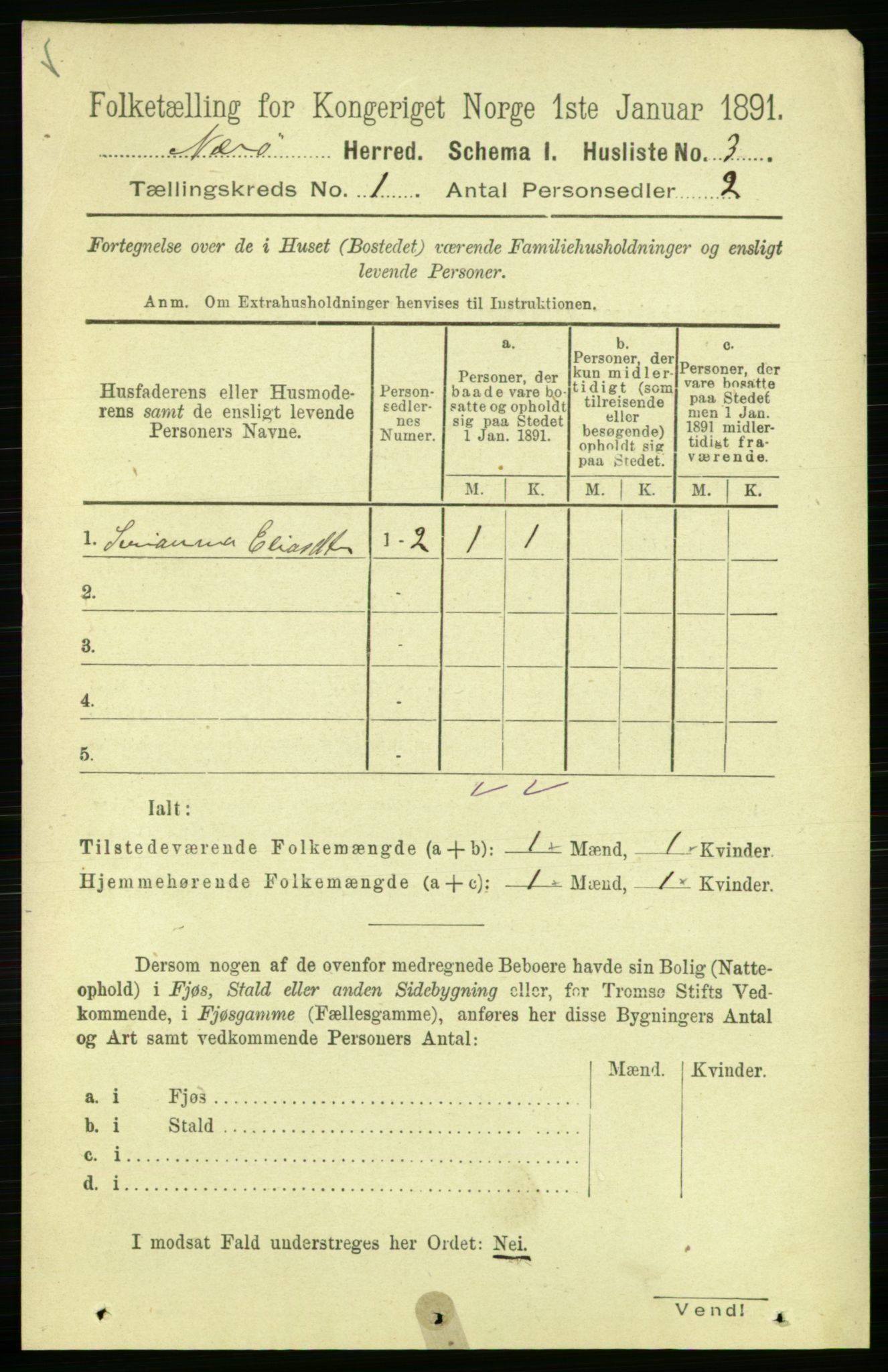 RA, 1891 census for 1751 Nærøy, 1891, p. 16