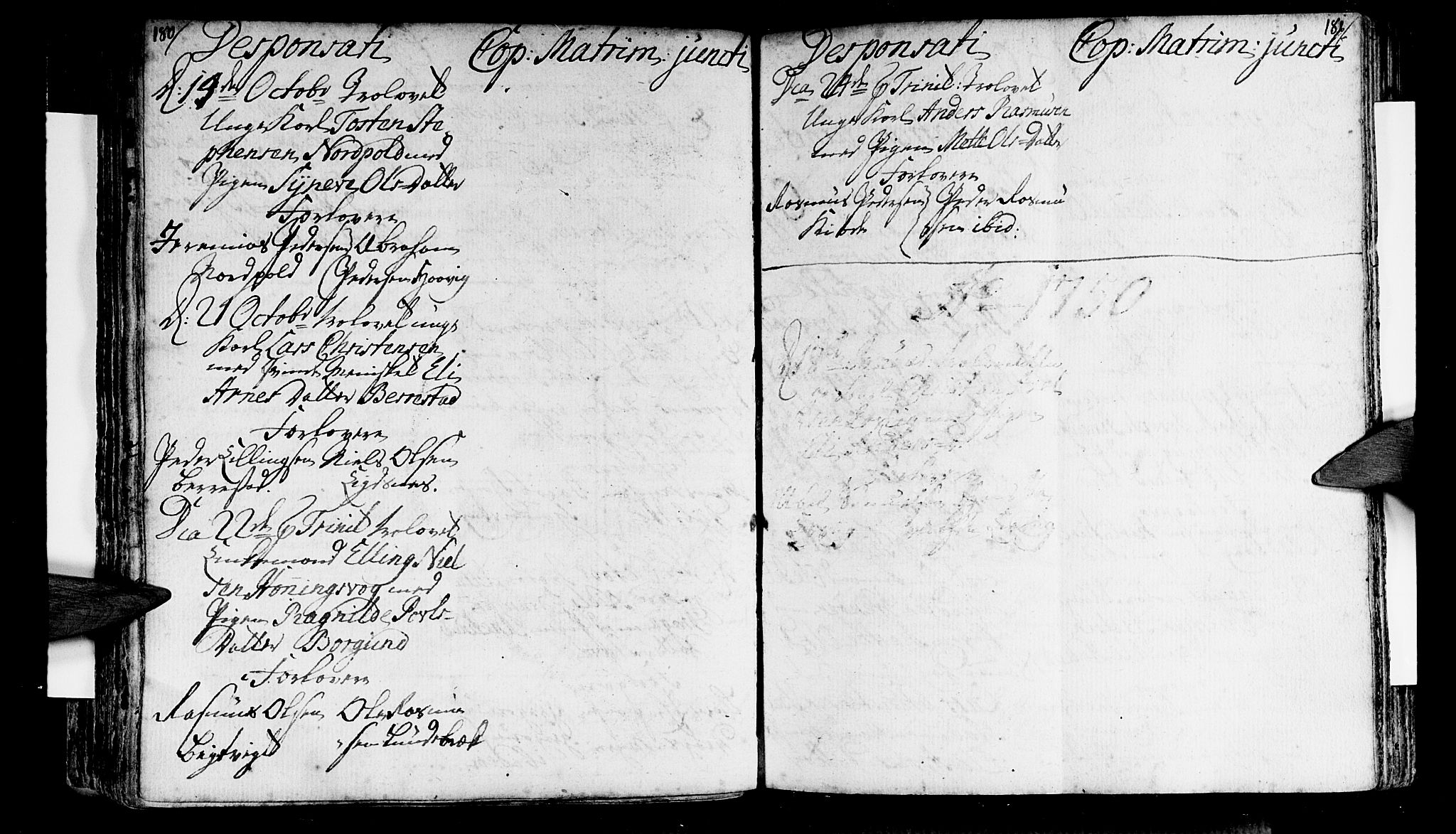 Selje sokneprestembete, AV/SAB-A-99938/H/Ha/Haa/Haaa: Parish register (official) no. A 4, 1743-1759, p. 180-181