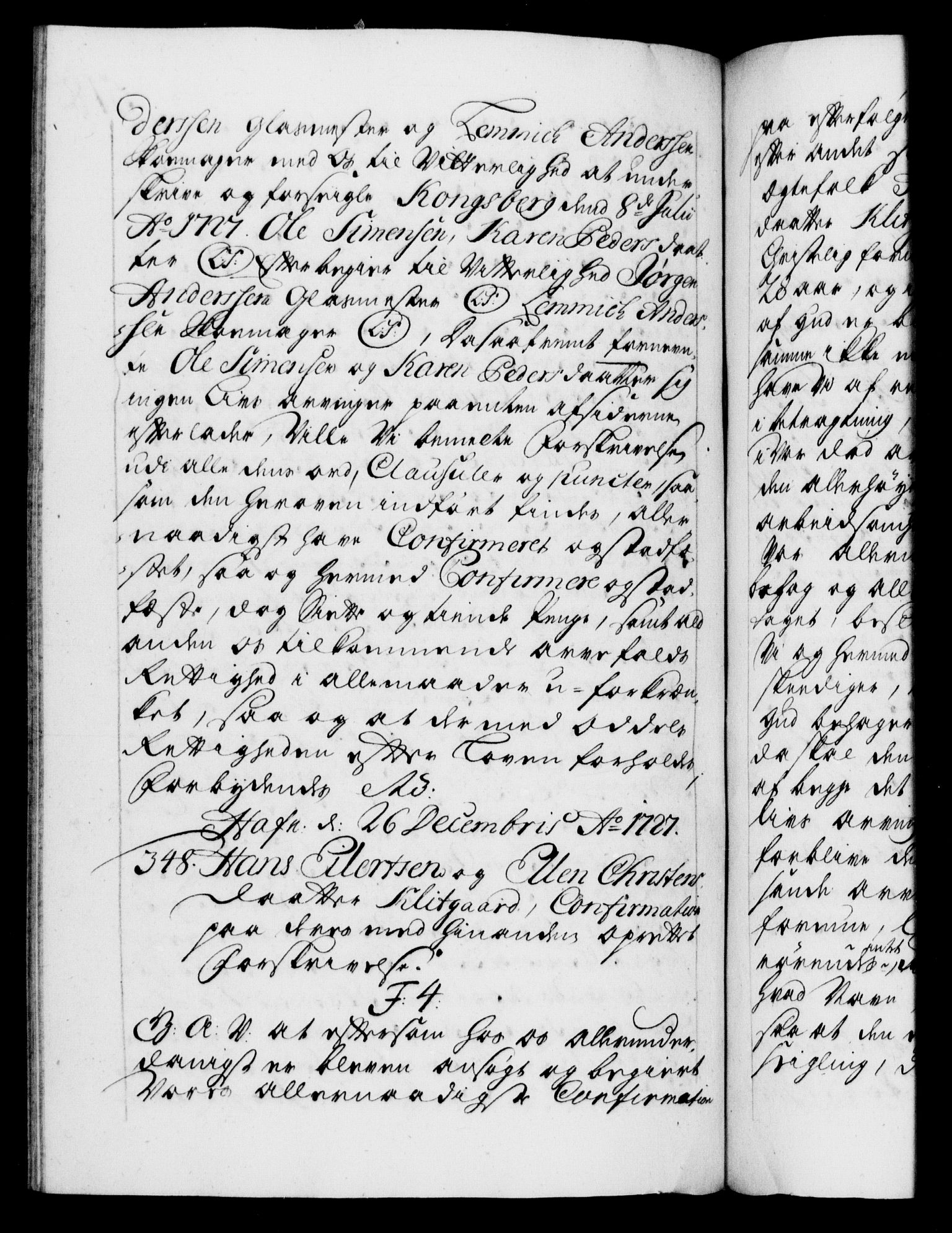 Danske Kanselli 1572-1799, AV/RA-EA-3023/F/Fc/Fca/Fcaa/L0025: Norske registre, 1726-1728, p. 518b