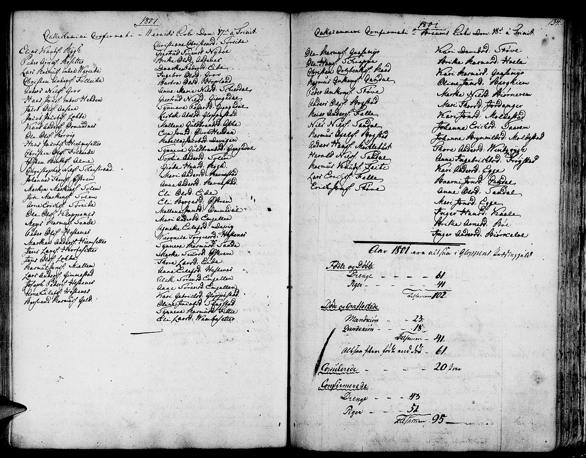 Gloppen sokneprestembete, SAB/A-80101/H/Haa/Haaa/L0005: Parish register (official) no. A 5, 1785-1815, p. 134