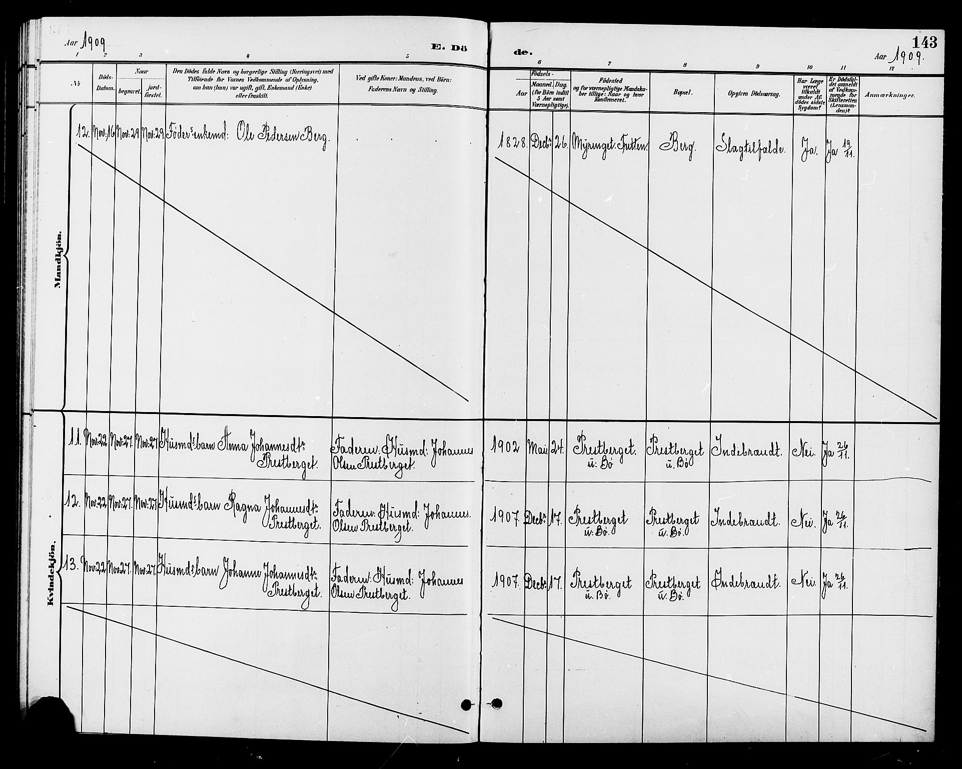 Øyer prestekontor, SAH/PREST-084/H/Ha/Hab/L0005: Parish register (copy) no. 5, 1897-1913, p. 143