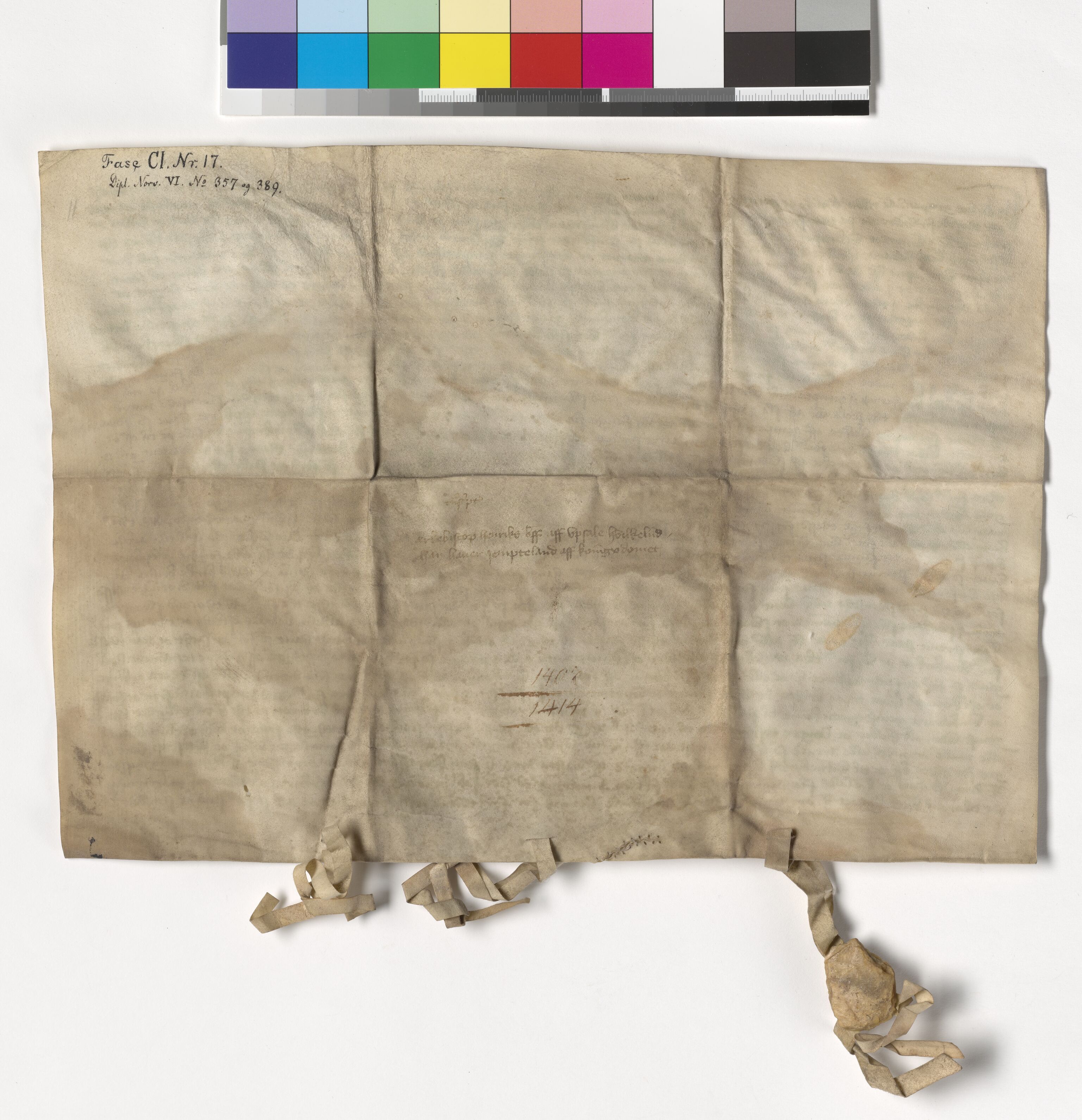Riksarkivets diplomsamling, AV/RA-EA-5965/F05/L0238: NRA AM fasc. 101 nr. 12-35, 1395-1436, p. 12