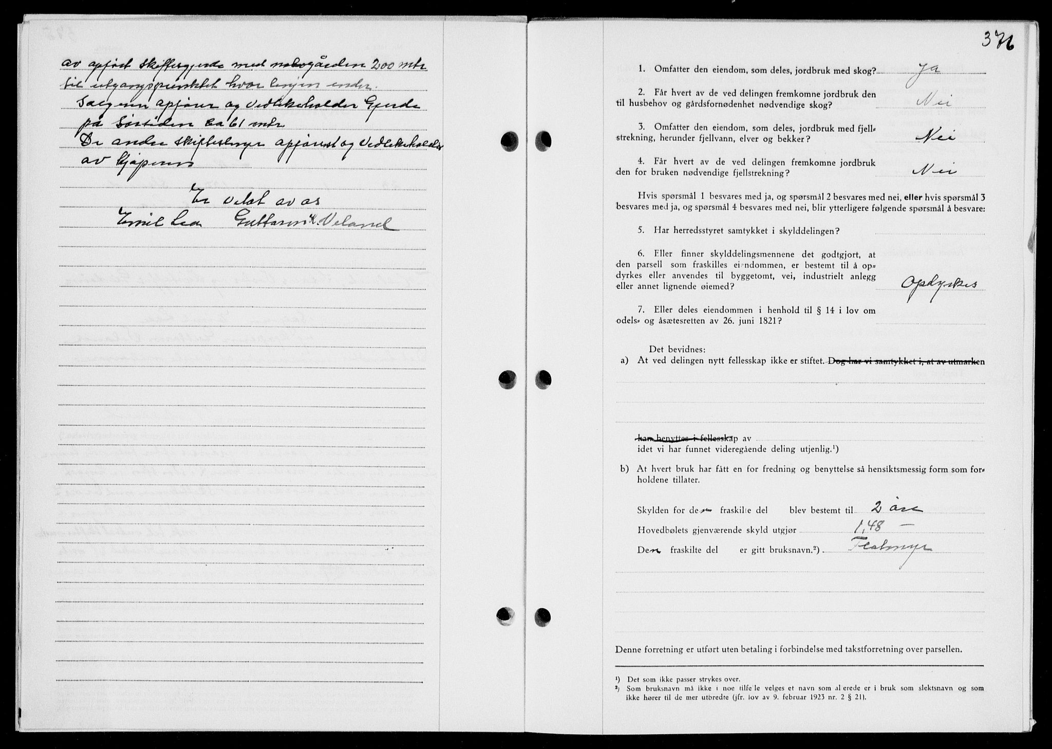 Ryfylke tingrett, SAST/A-100055/001/II/IIB/L0081: Mortgage book no. 60, 1939-1940, Diary no: : 359/1940
