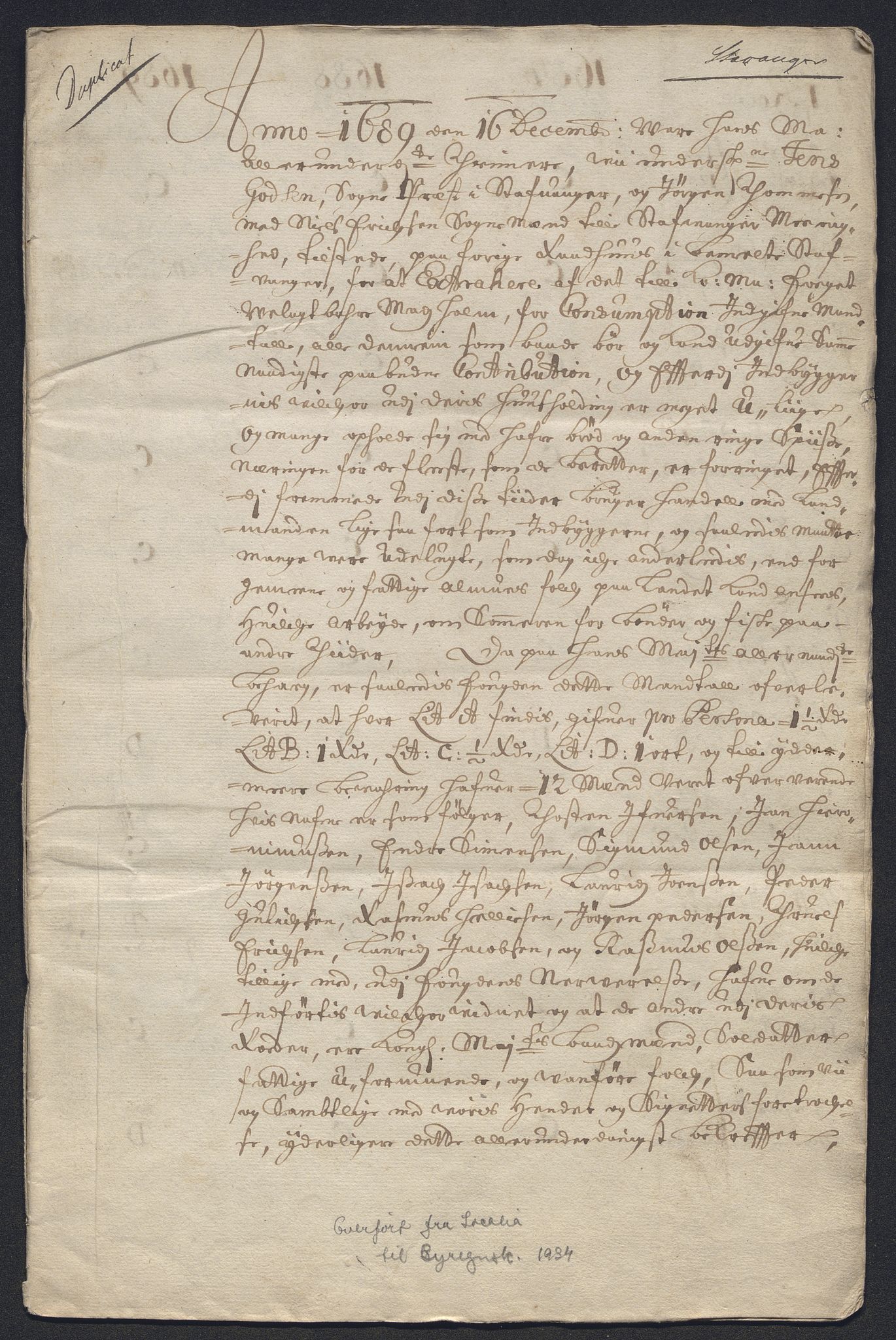 Rentekammeret inntil 1814, Reviderte regnskaper, Byregnskaper, AV/RA-EA-4066/R/Ro/L0302: [O4] Kontribusjonsregnskap, 1687-1711, p. 89