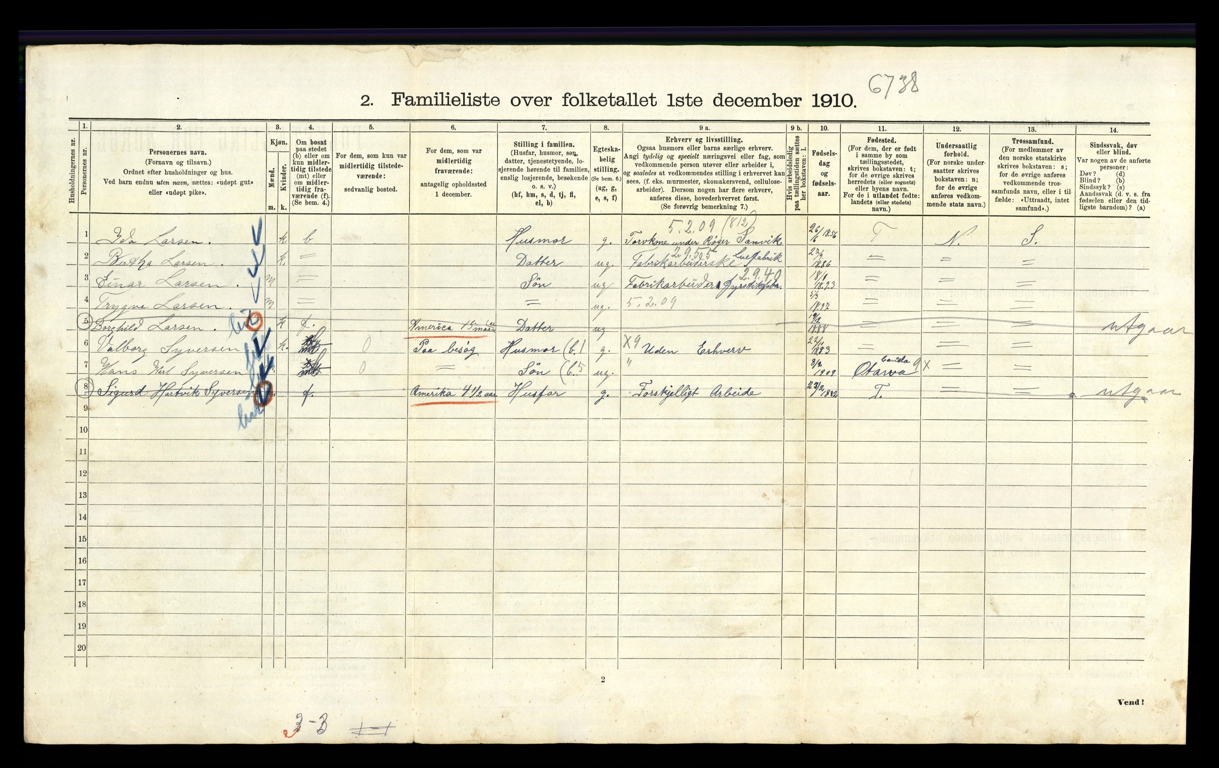 RA, 1910 census for Kristiania, 1910, p. 23800