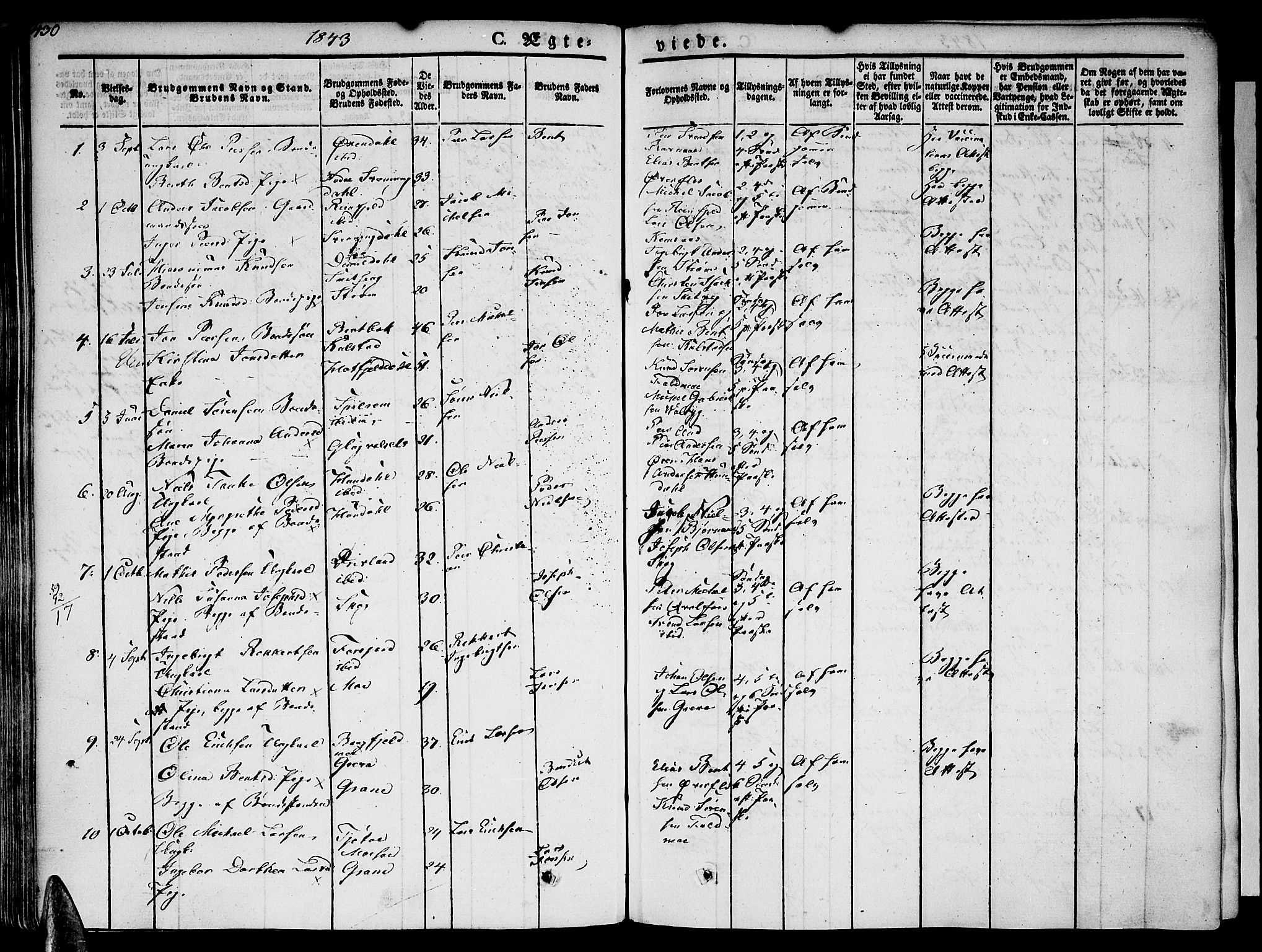 Ministerialprotokoller, klokkerbøker og fødselsregistre - Nordland, AV/SAT-A-1459/820/L0290: Parish register (official) no. 820A11, 1826-1845, p. 430